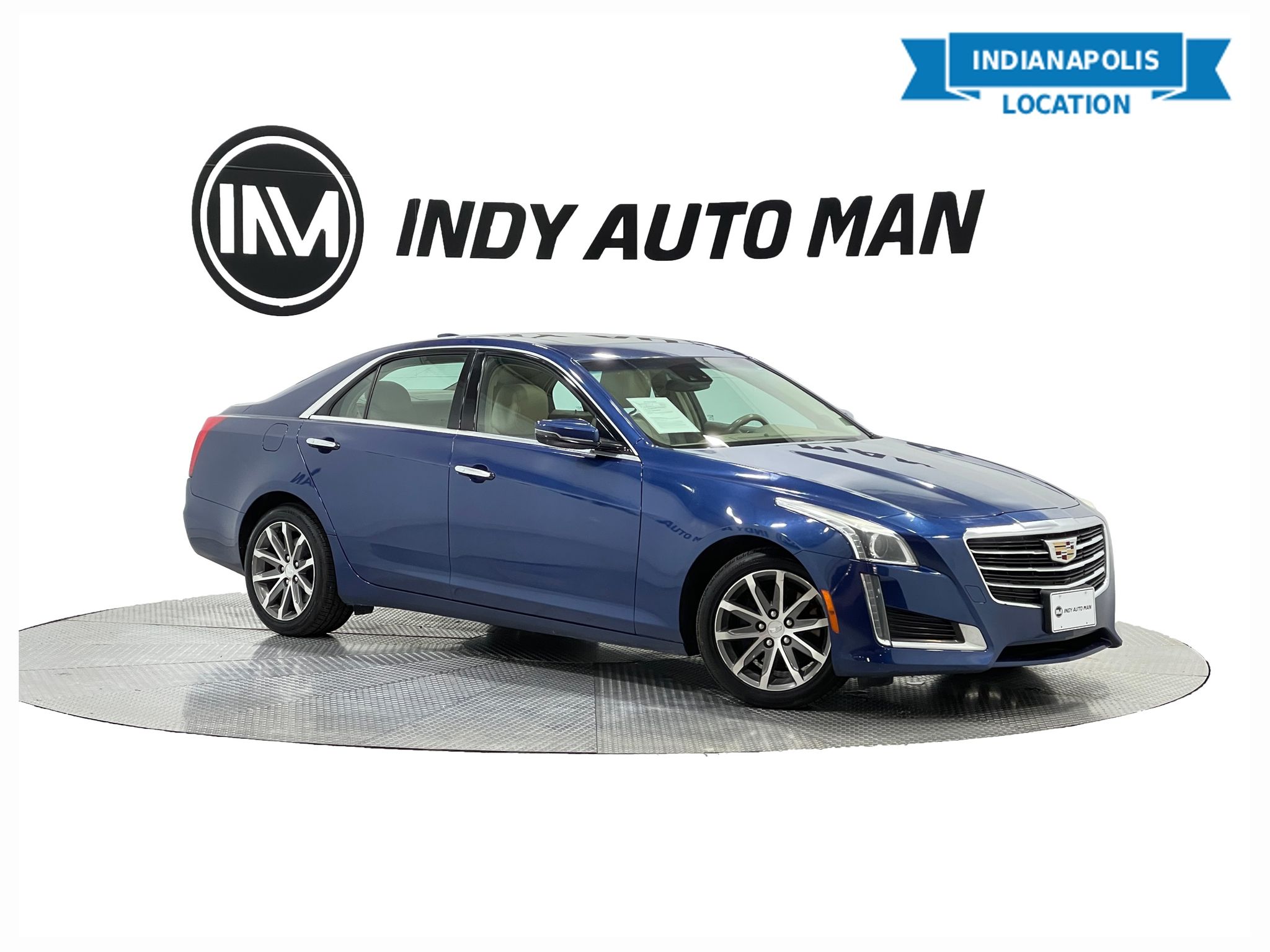 Dark Adriatic Blue Metallic 2016 Cadillac CTS 2.0T Luxury AWD Sedan All-Wheel Drive 8-Speed Automatic