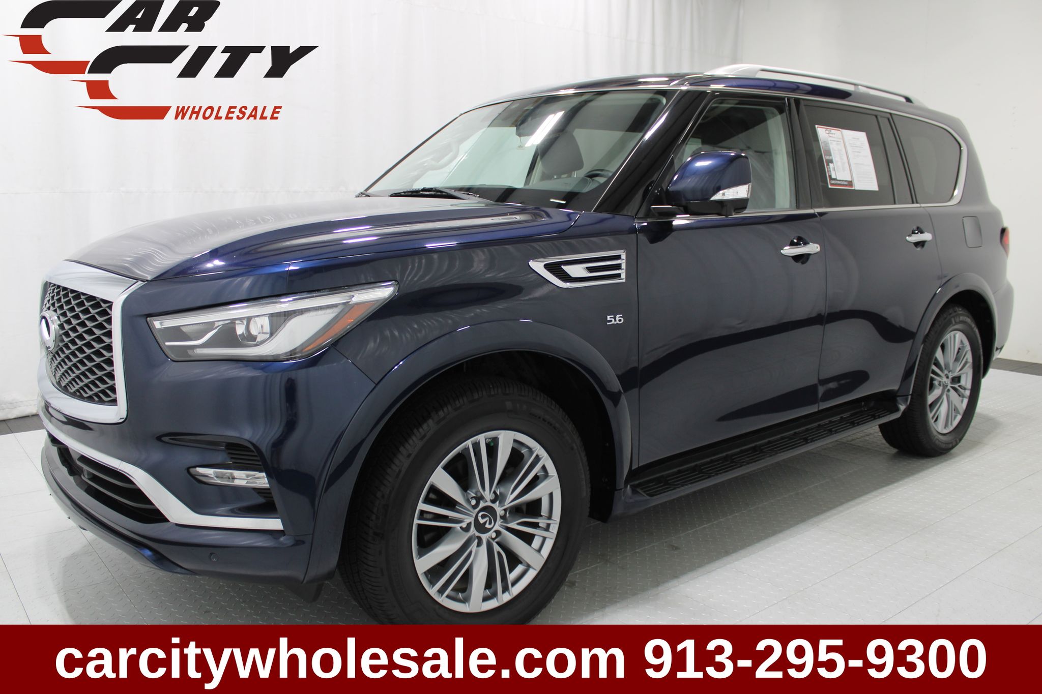 Blue 2020 INFINITI QX80 SUV / Crossover All-Wheel Drive 7-Speed Automatic