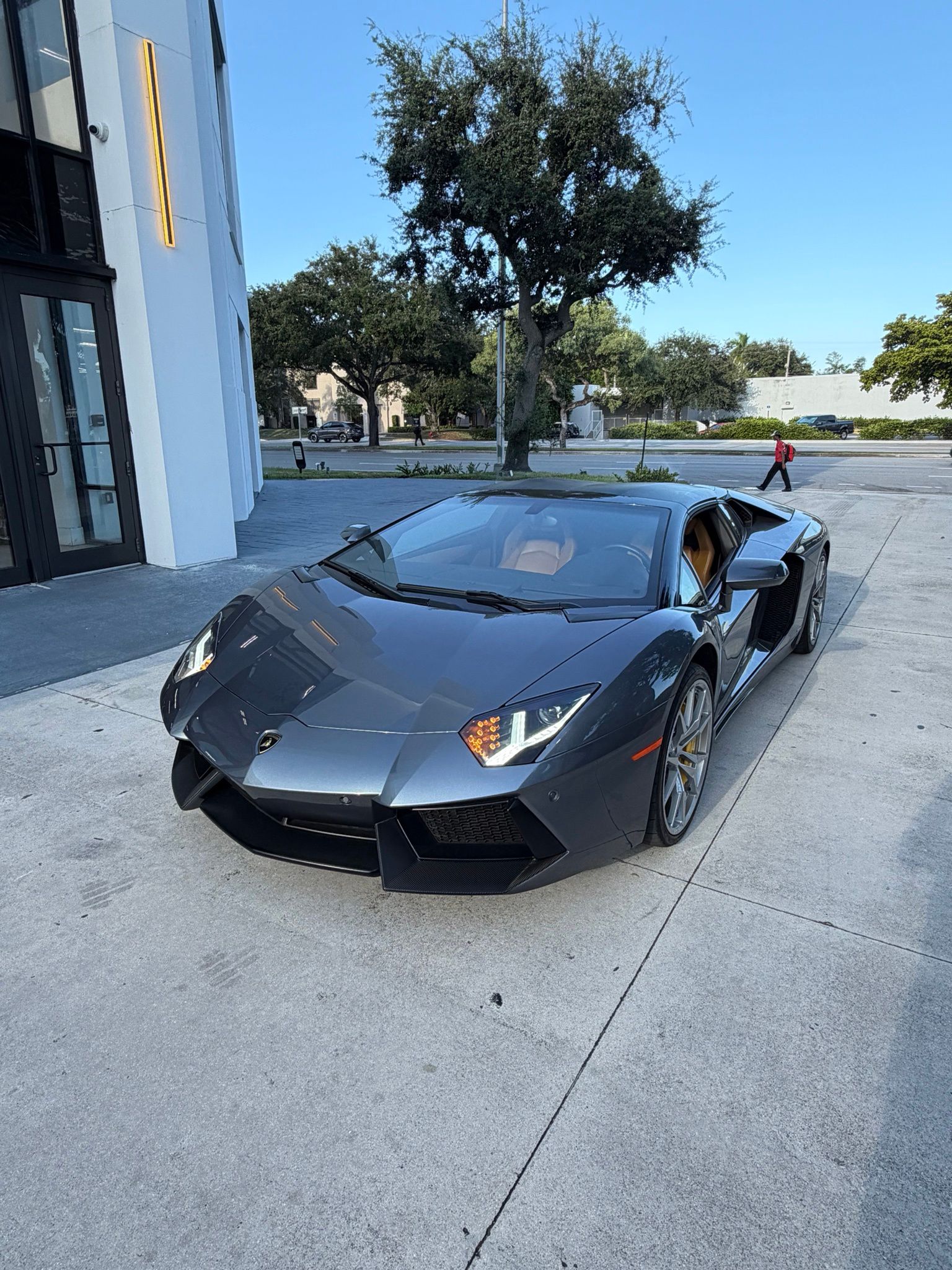 Gray 2014 Lamborghini Aventador Coupe All-Wheel Drive 7-Speed Automatic