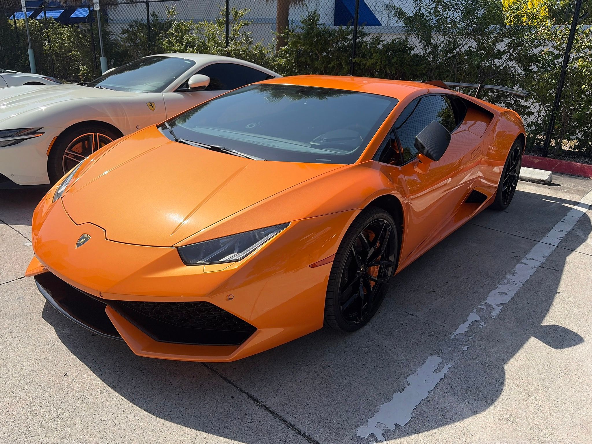 Orange 2015 Lamborghini Huracan Coupe All-Wheel Drive 7-Speed Automatic