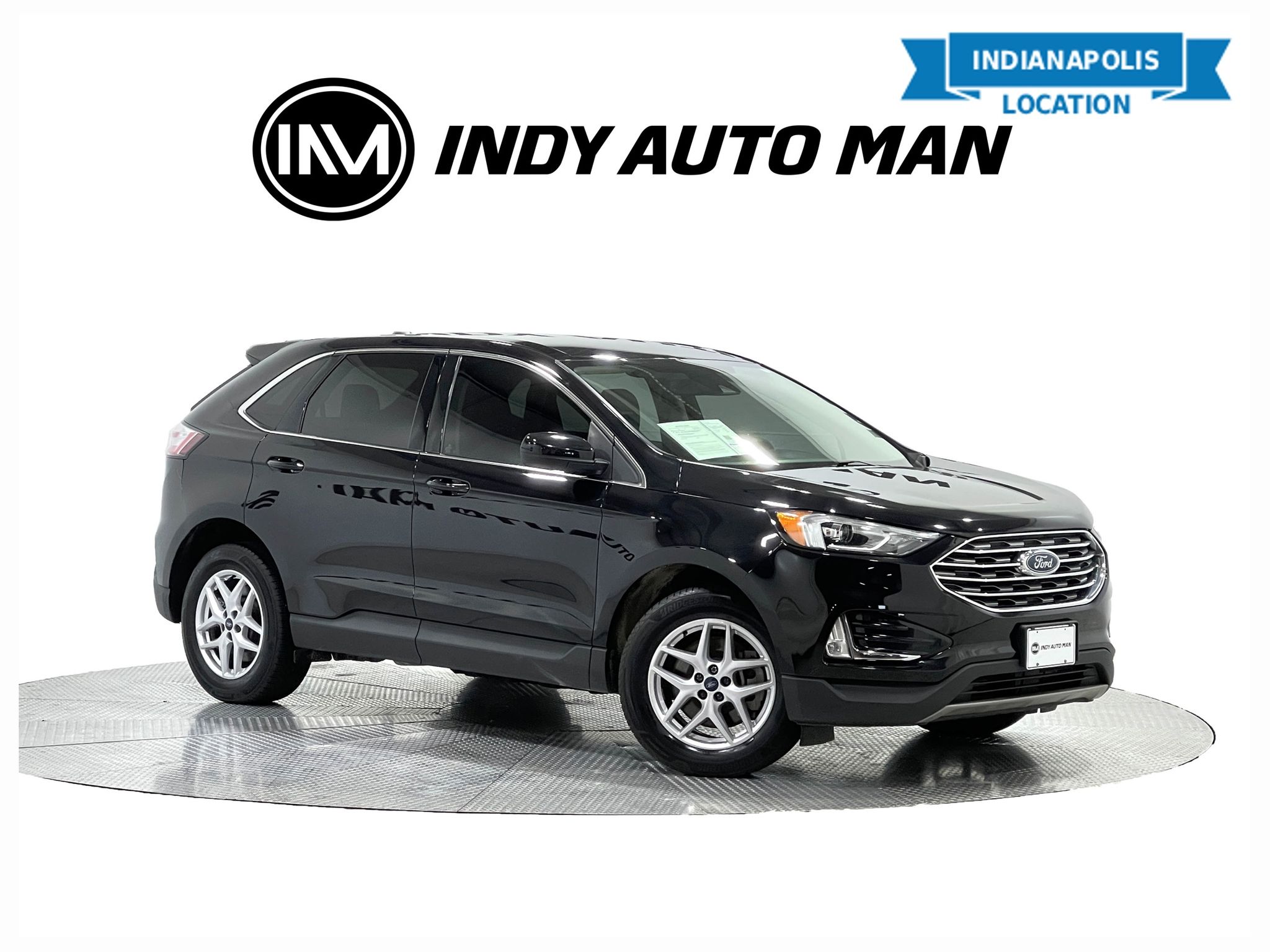 Black Metallic 2021 Ford Edge SUV / Crossover All-Wheel Drive 8-Speed Automatic