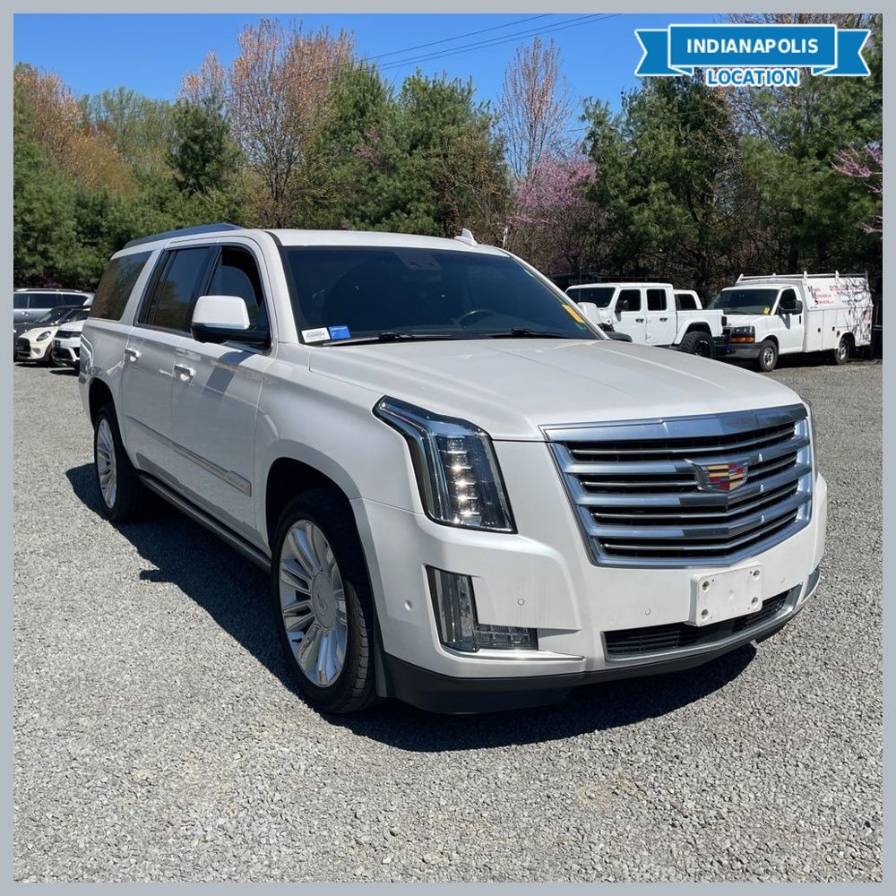 Crystal White Tricoat 2018 Cadillac Escalade ESV Platinum 4WD SUV / Crossover Four-Wheel Drive
