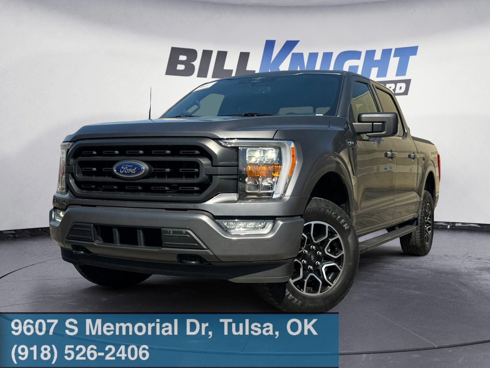 Gray Metallic 2023 Ford F-150 XLT SuperCrew 4WD Pickup Truck Four-Wheel Drive Automatic