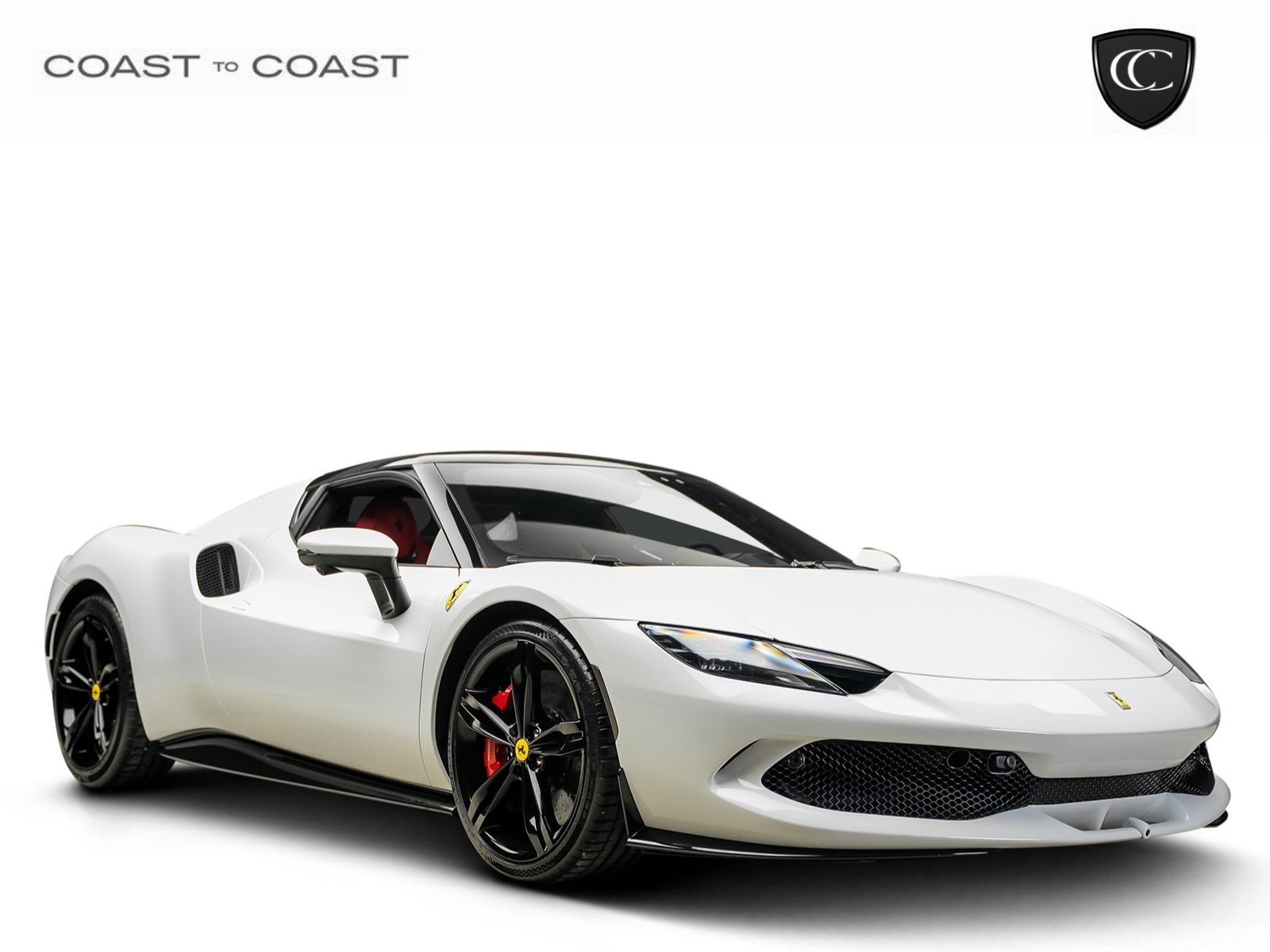 White 2024 Ferrari 296 GTB RWD Coupe Rear-Wheel Drive 8-Speed Dual Clutch