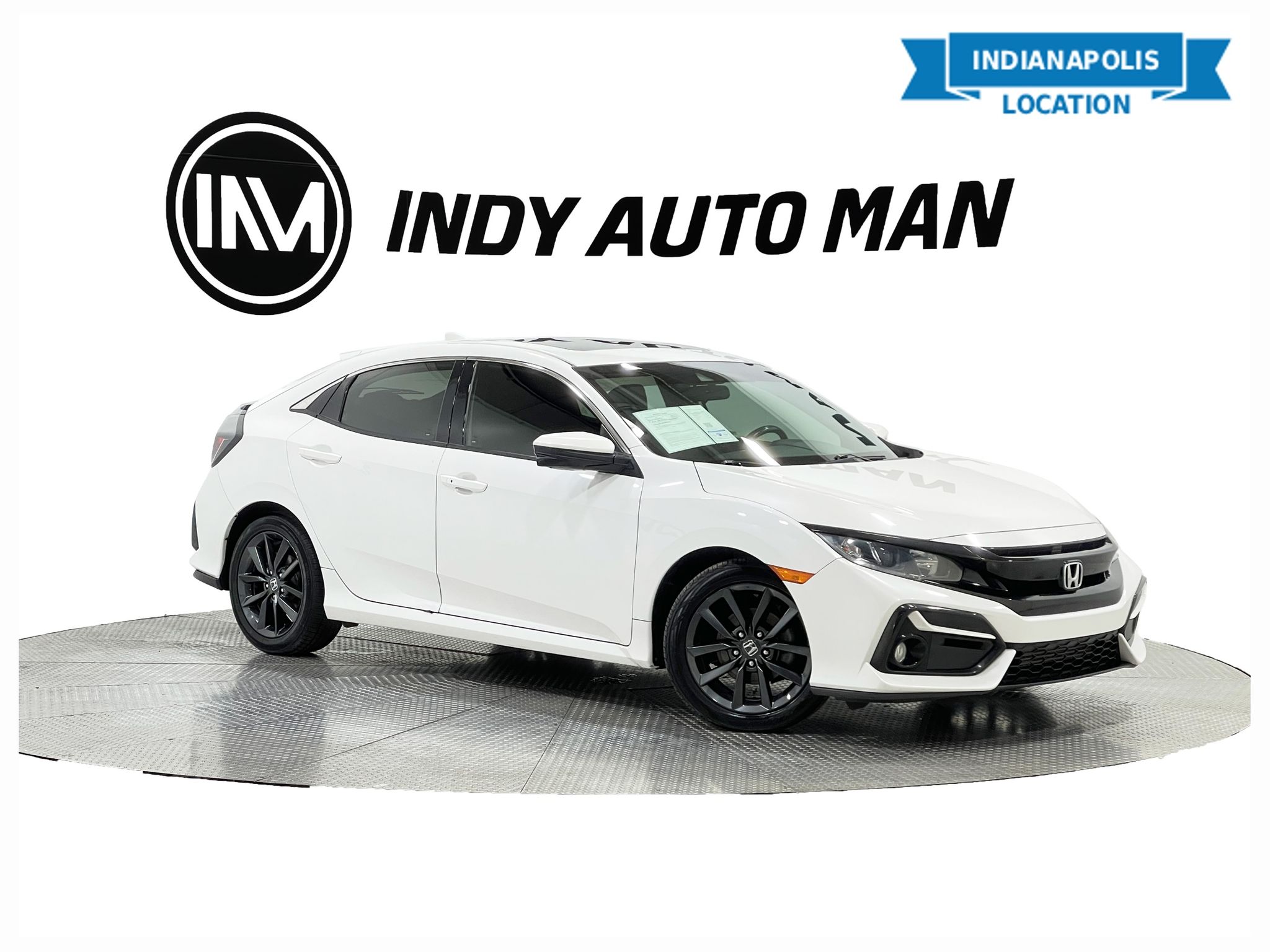 White 2020 Honda Civic Hatchback EX FWD Hatchback Front-Wheel Drive Continuously Variable Transmission