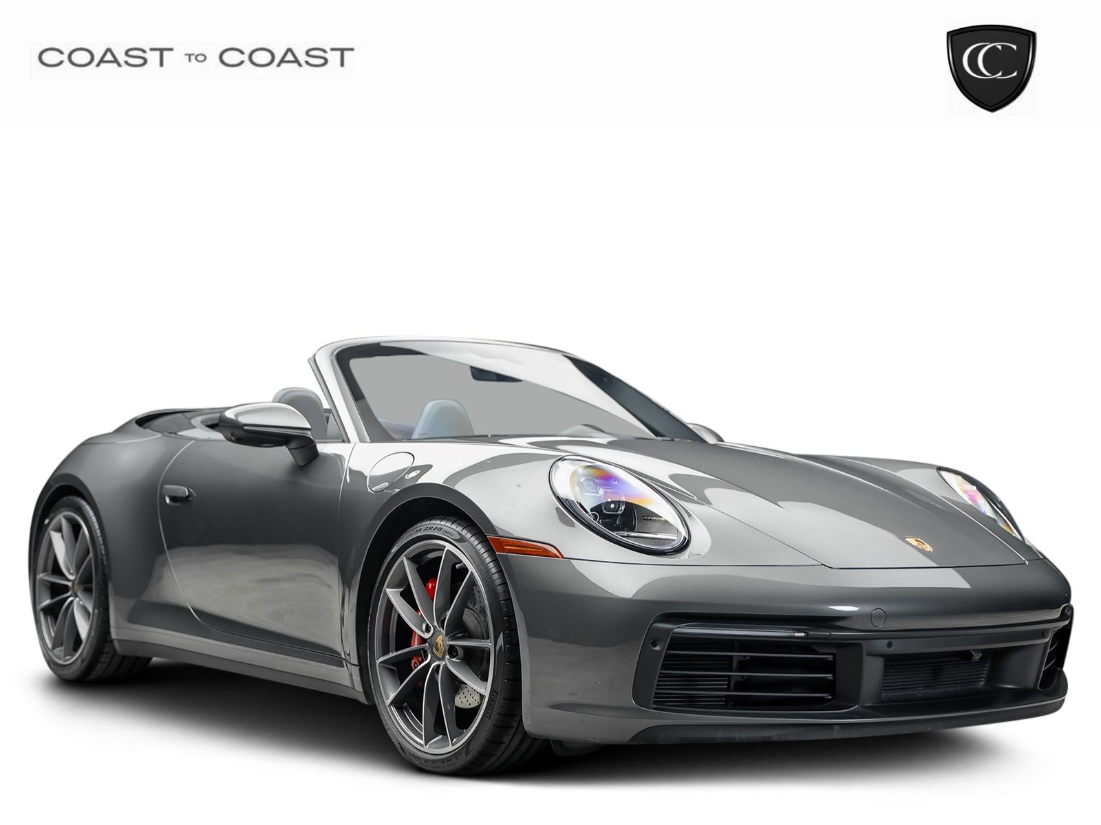 Gray 2021 Porsche 911 Convertible Rear-Wheel Drive 8-Speed Automatic