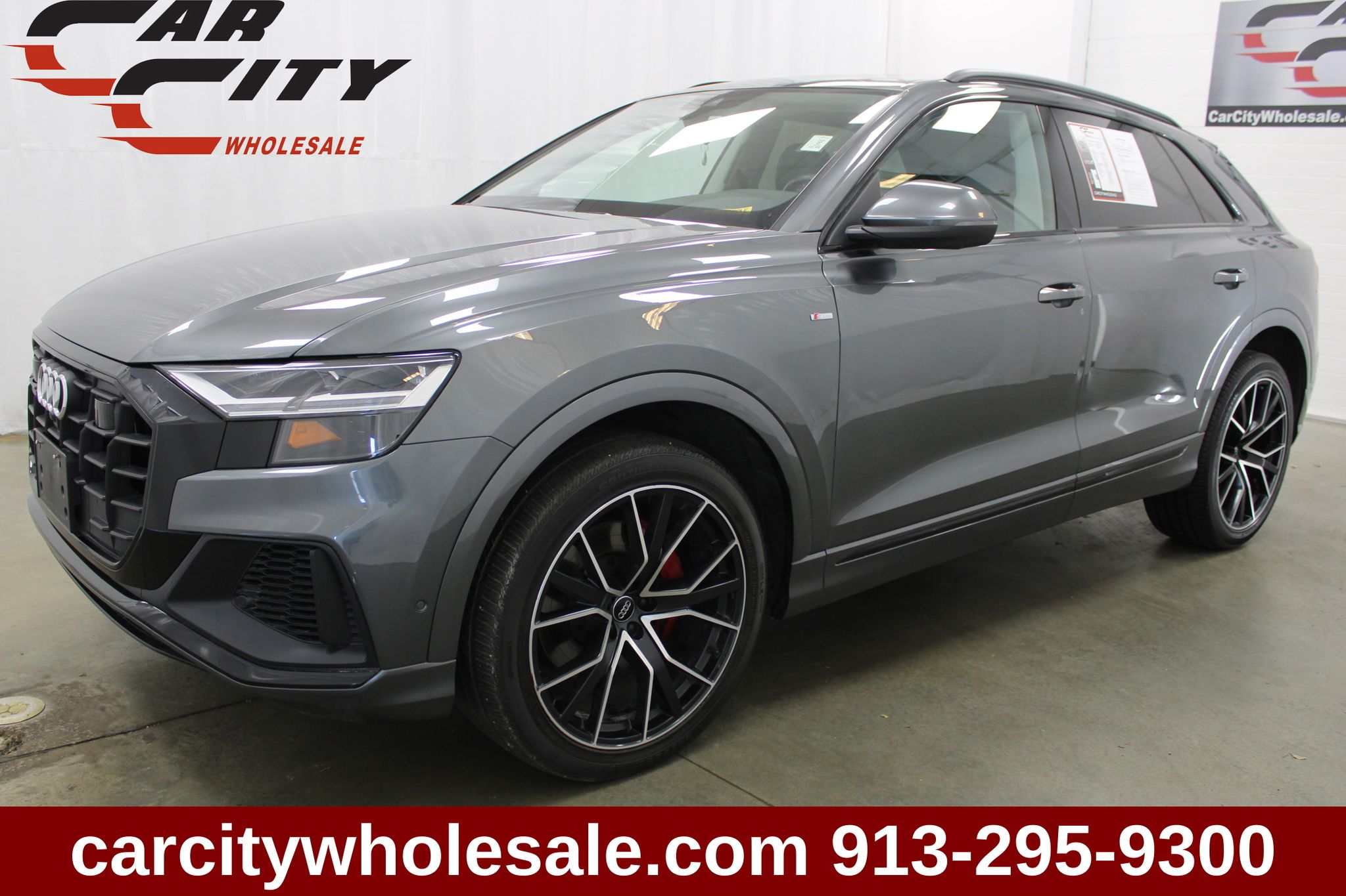 Gray 2020 Audi Q8 SUV / Crossover All-Wheel Drive 8-Speed Automatic