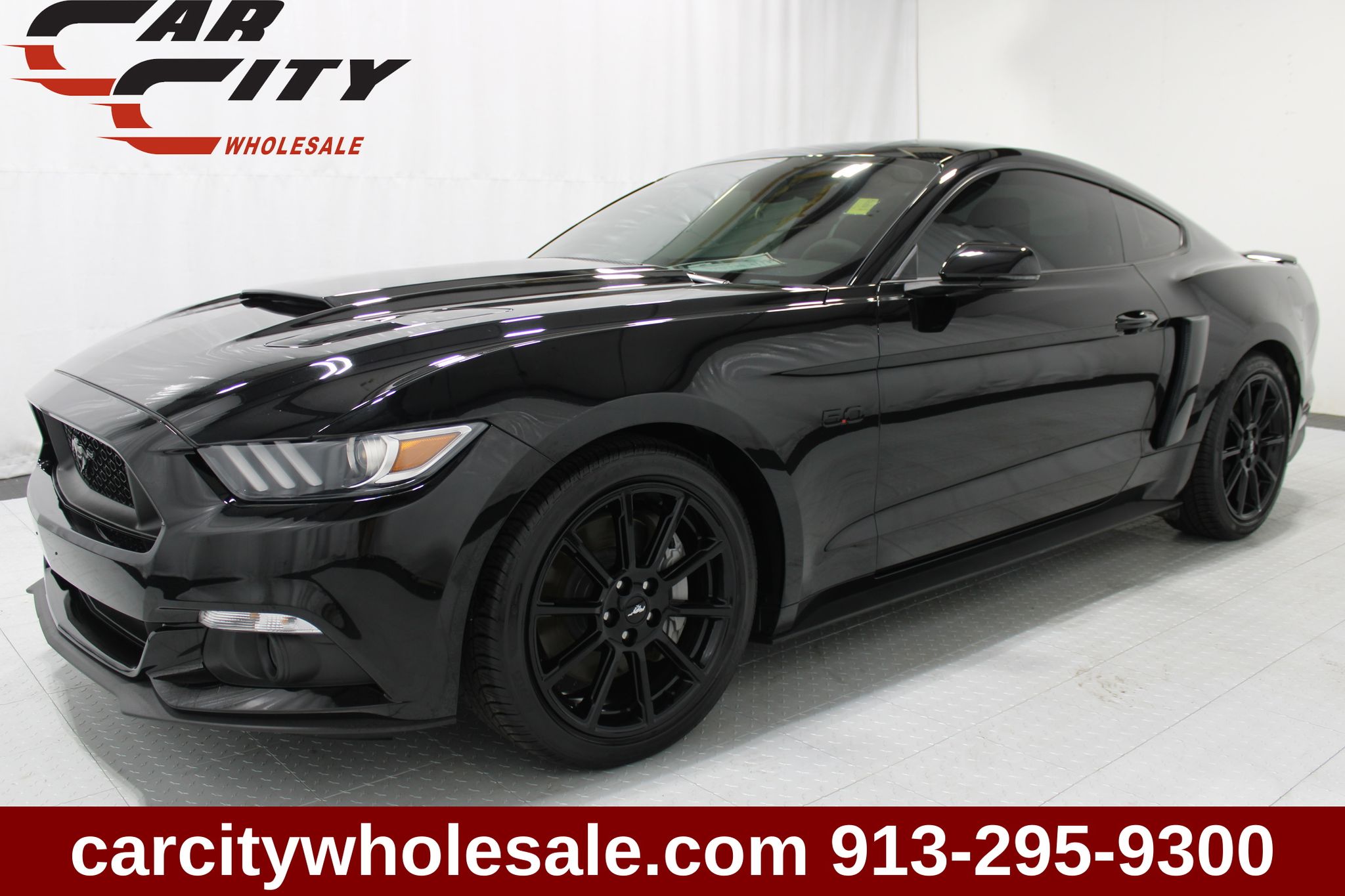 Shadow Black 2016 Ford Mustang Coupe Rear-Wheel Drive 6-Speed Manual