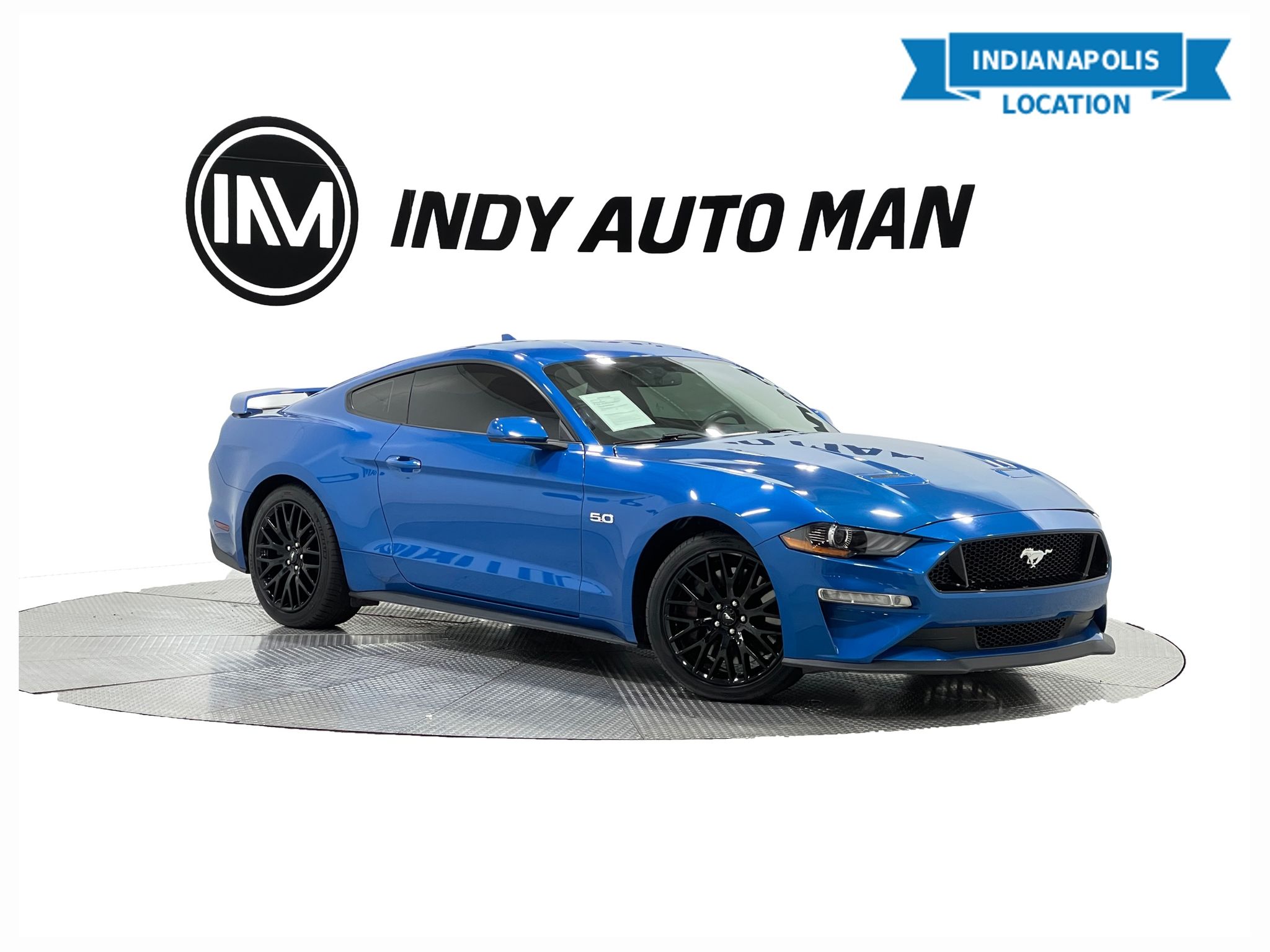 Blue Metallic 2020 Ford Mustang Coupe Rear-Wheel Drive 6-Speed Manual