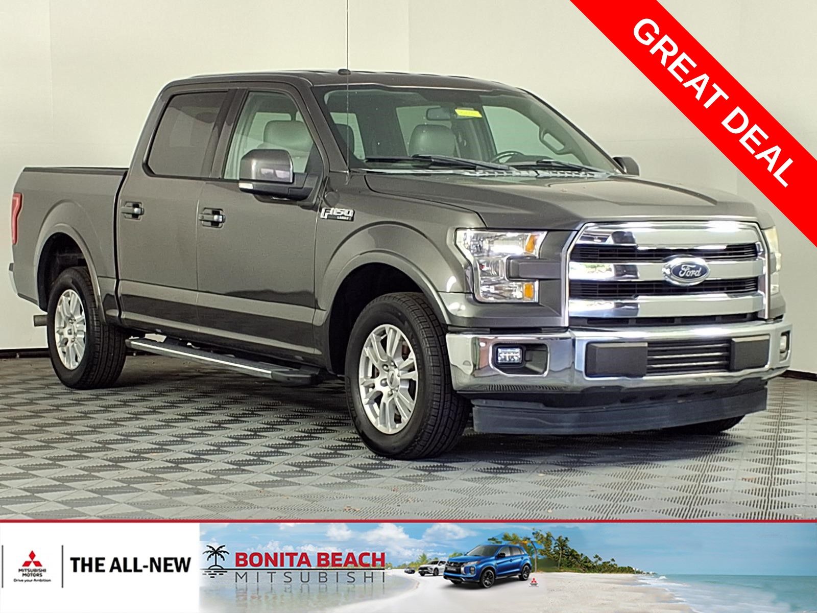 Gray (Magnetic Metallic) 2017 Ford F-150 Pickup Truck 4X2 6-Speed Automatic