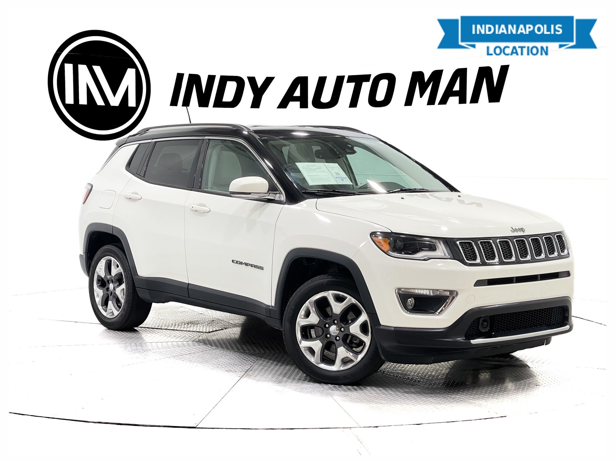 White Clearcoat 2018 Jeep Compass Limited 4WD SUV / Crossover Four-Wheel Drive 9-Speed Automatic