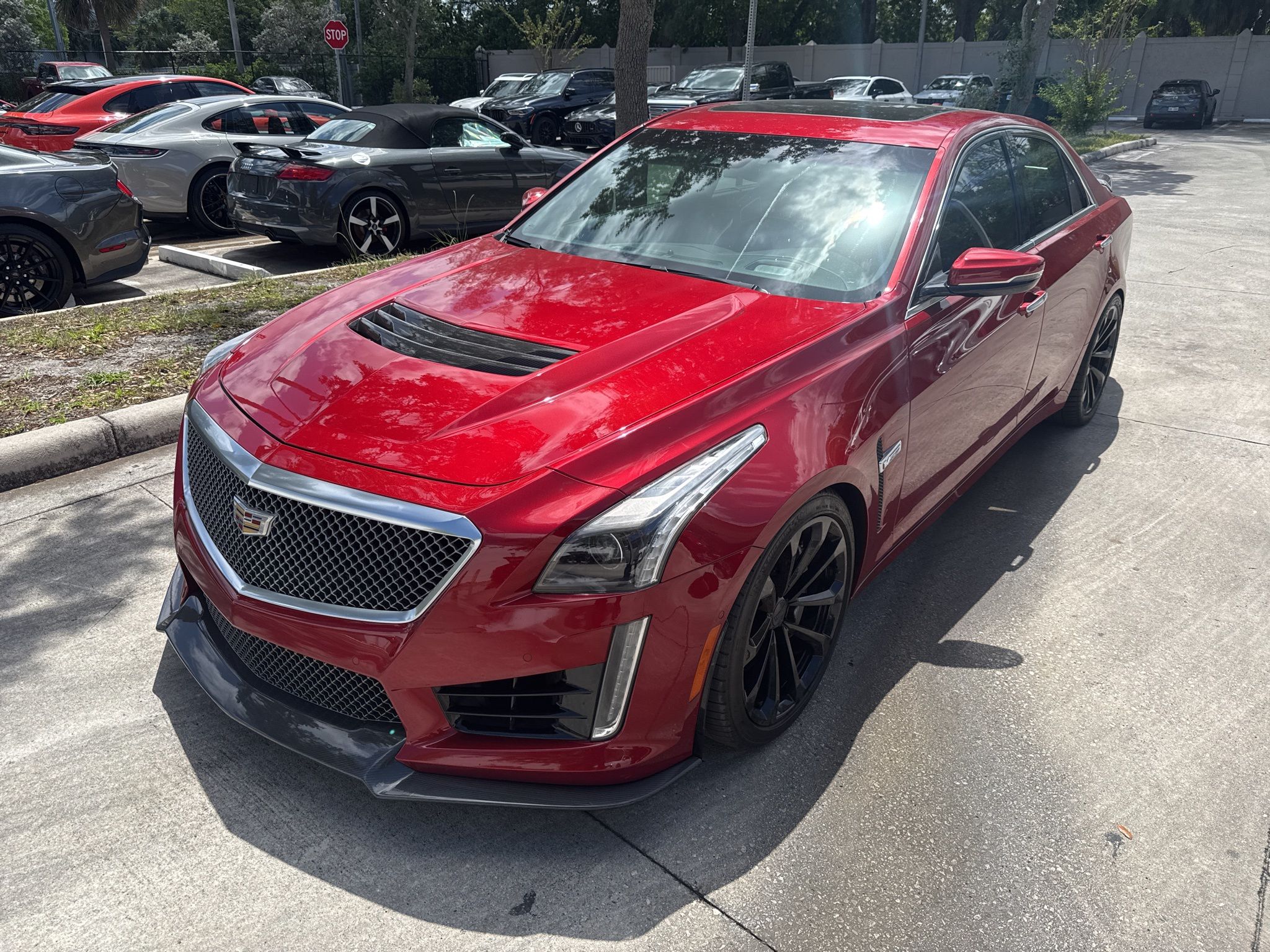 Red Obsession Tintcoat 2016 Cadillac CTS-V RWD Sedan Rear-Wheel Drive 8-Speed Automatic
