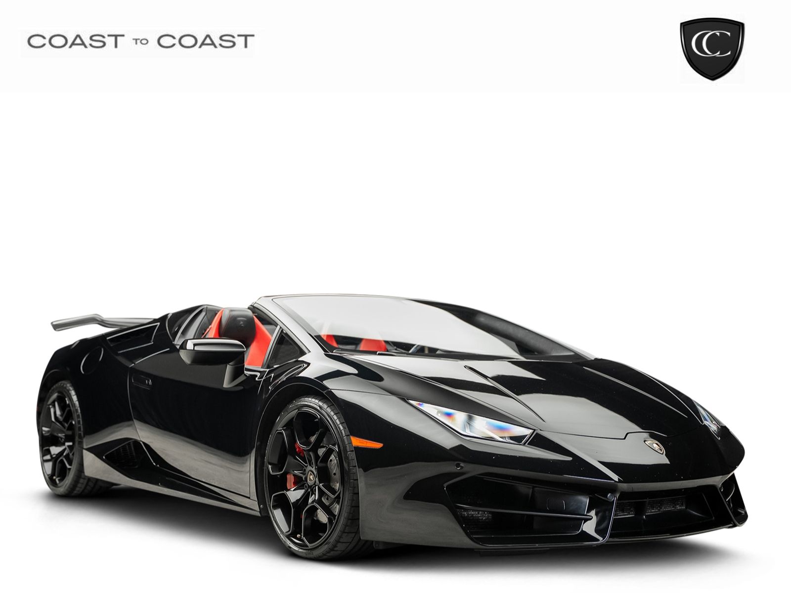 Black 2017 Lamborghini Huracan Convertible Rear-Wheel Drive 7-Speed Manual