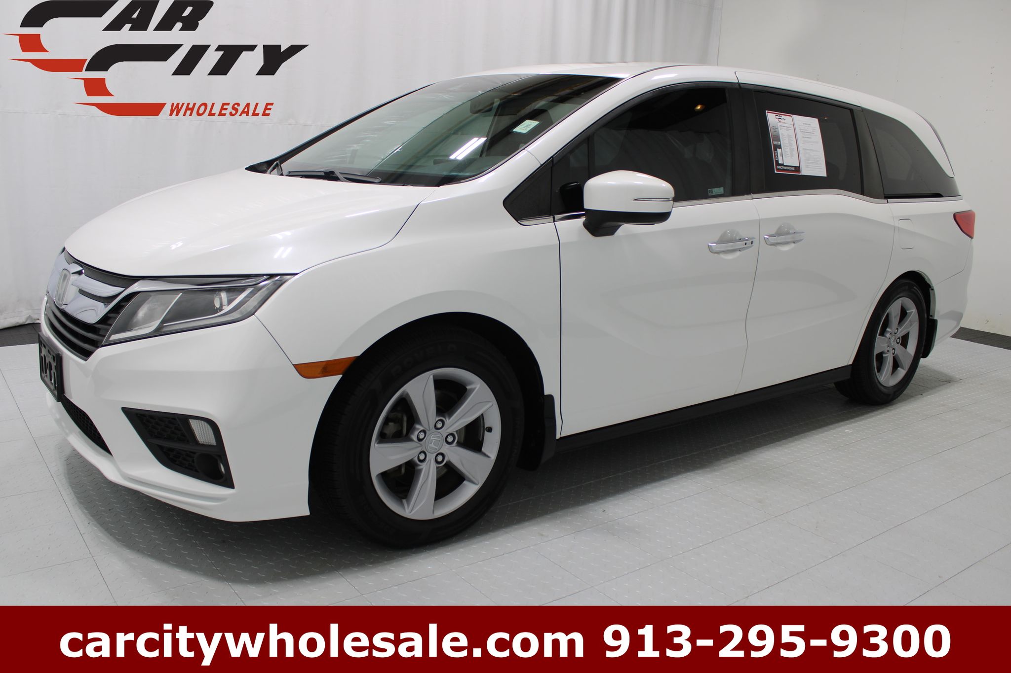 White 2020 Honda Odyssey Minivan Front-Wheel Drive Automatic