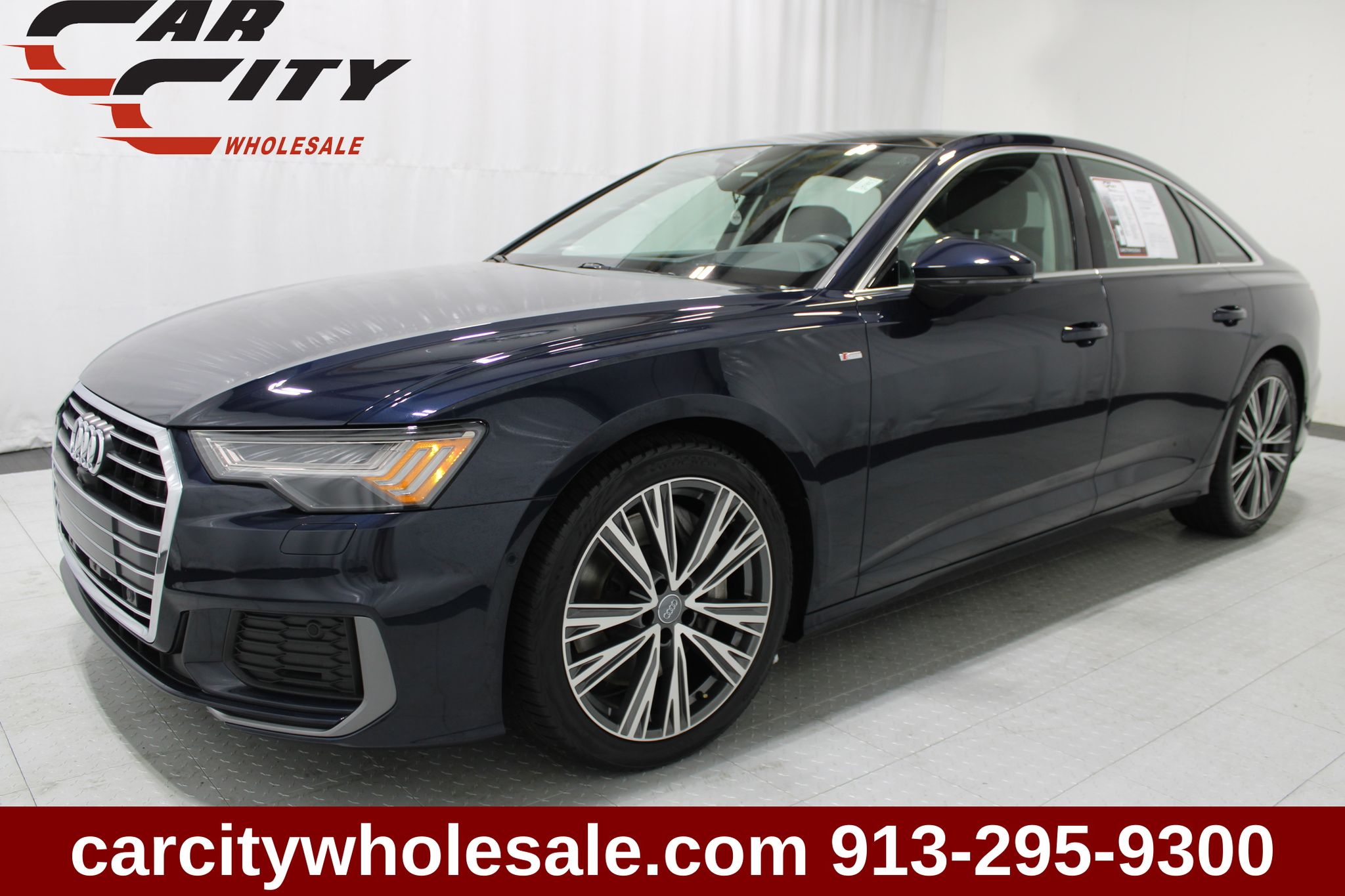 Blue Metallic 2019 Audi A6 Sedan All-Wheel Drive 7-Speed Automatic