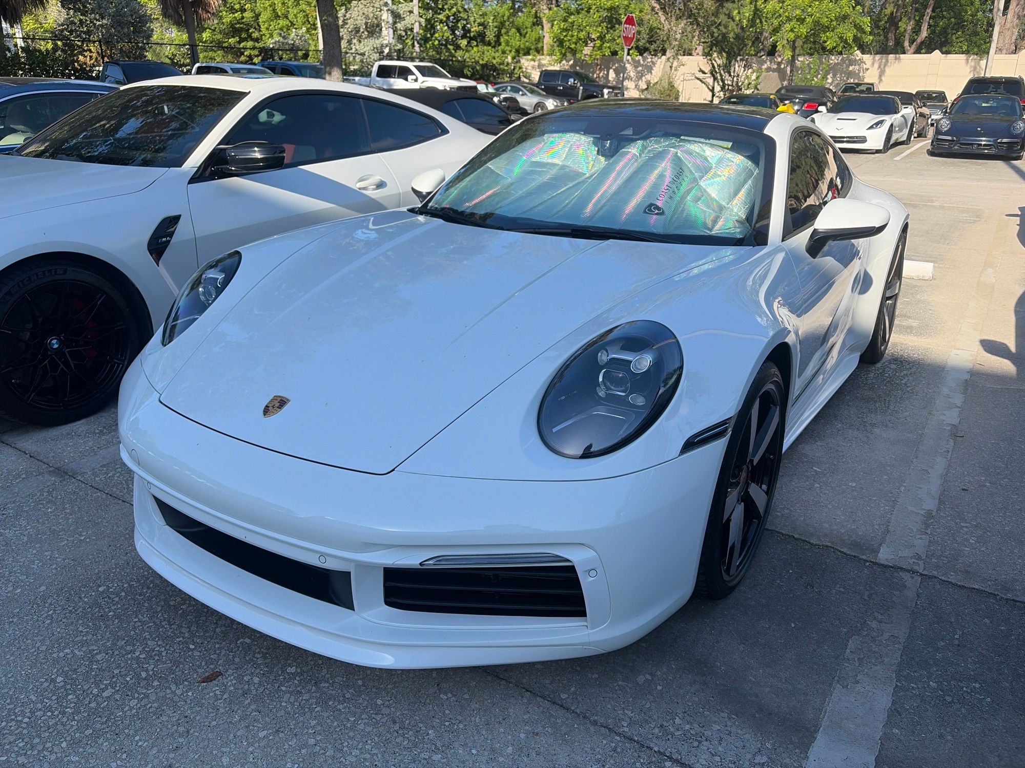 White 2022 Porsche 911 Coupe Rear-Wheel Drive 8-Speed Automatic