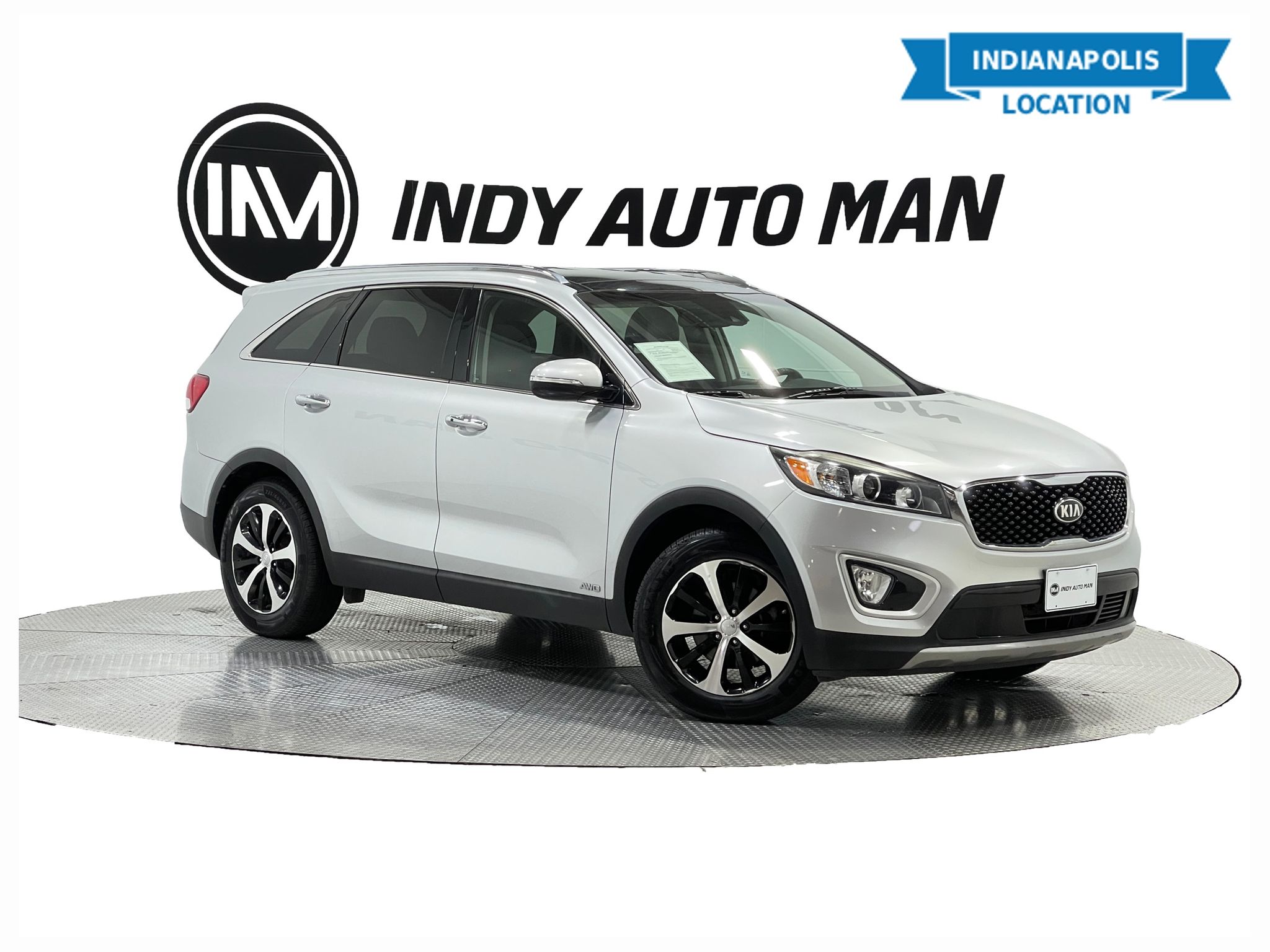 Sparkling Silver 2018 Kia Sorento EX AWD SUV / Crossover All-Wheel Drive 6-Speed Automatic