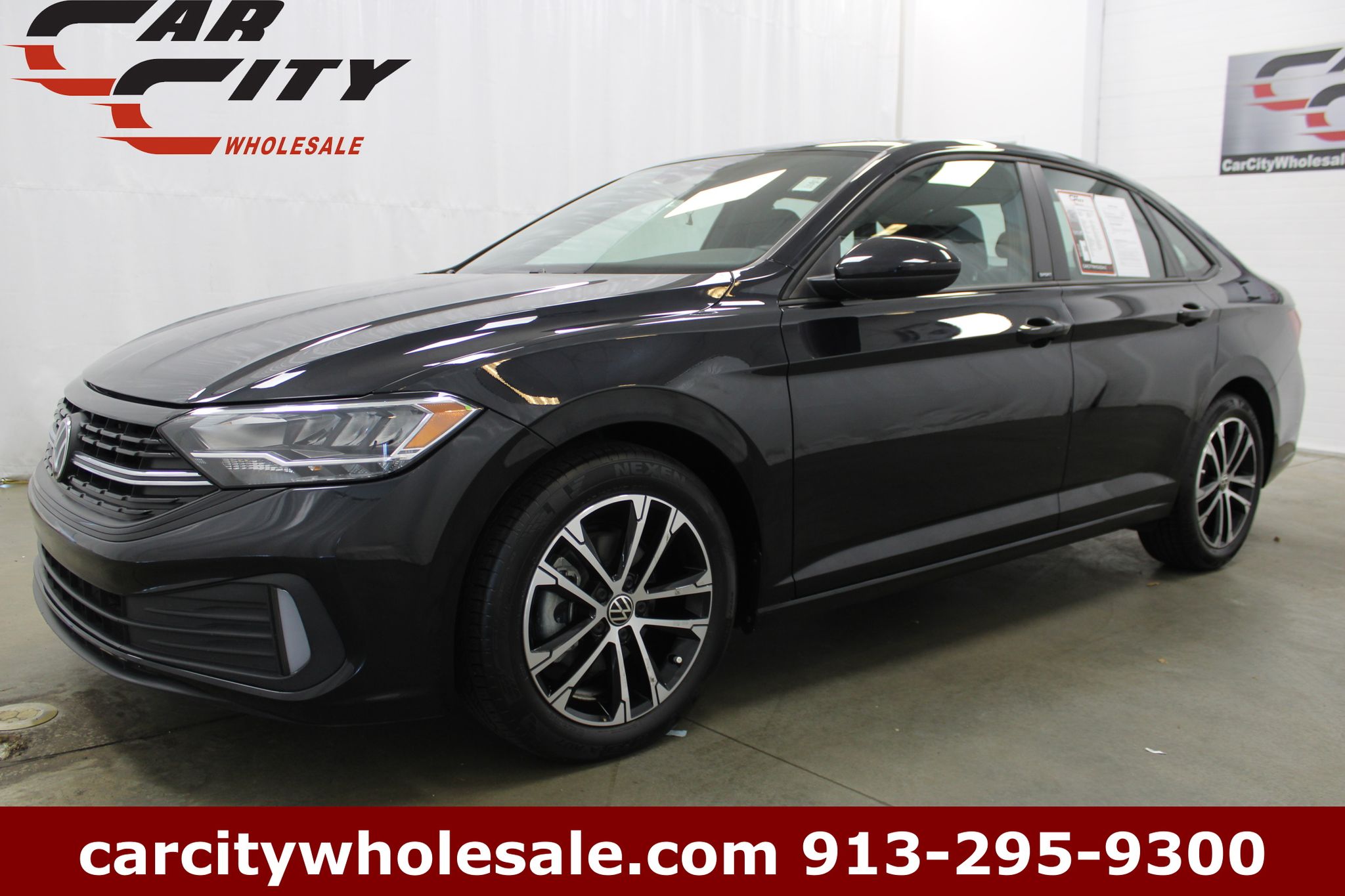 Deep Black 2024 Volkswagen Jetta Sport FWD Sedan Front-Wheel Drive 8-Speed Automatic