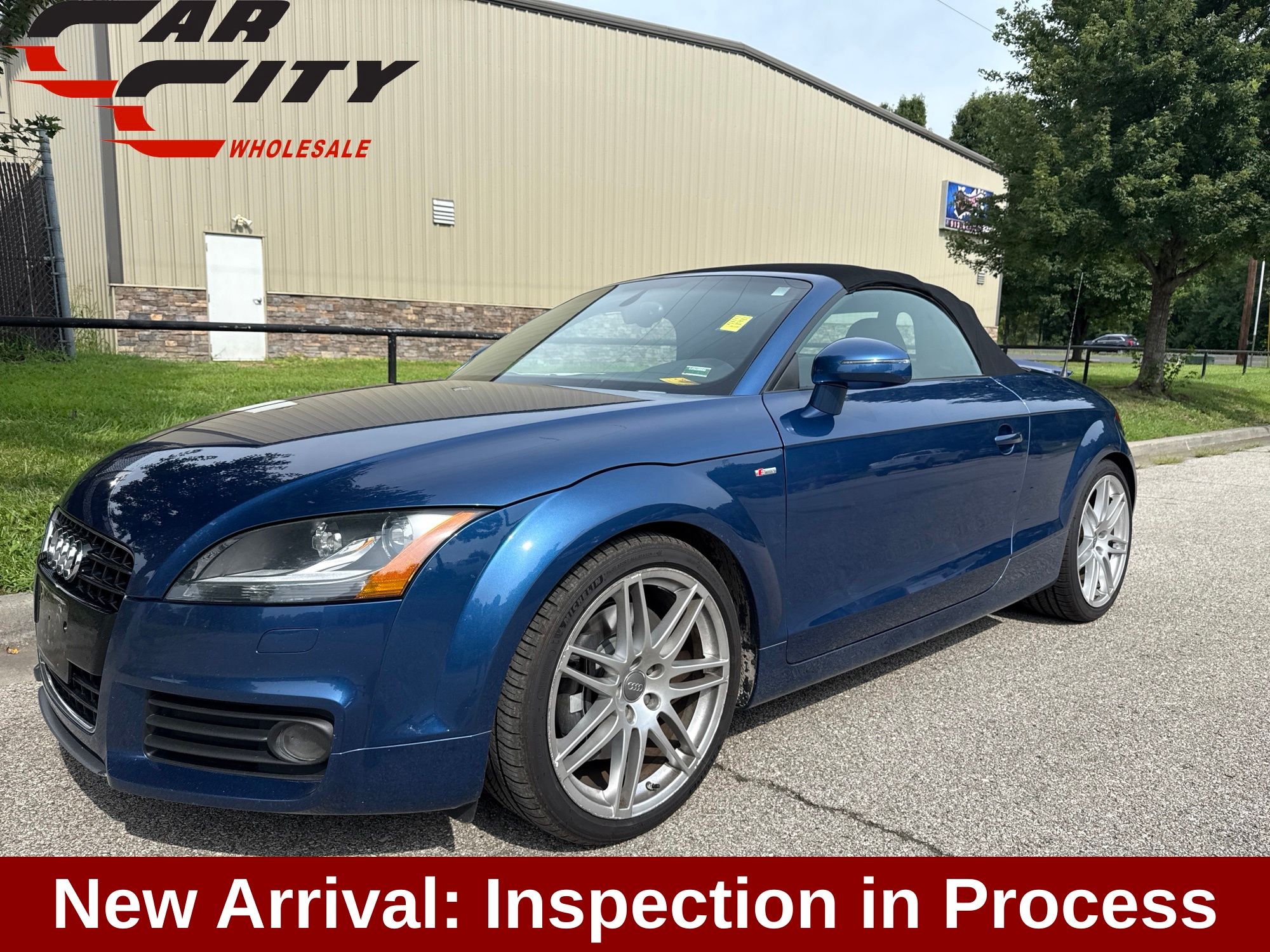 Blue 2008 Audi TT Convertible All-Wheel Drive 6-Speed Manual