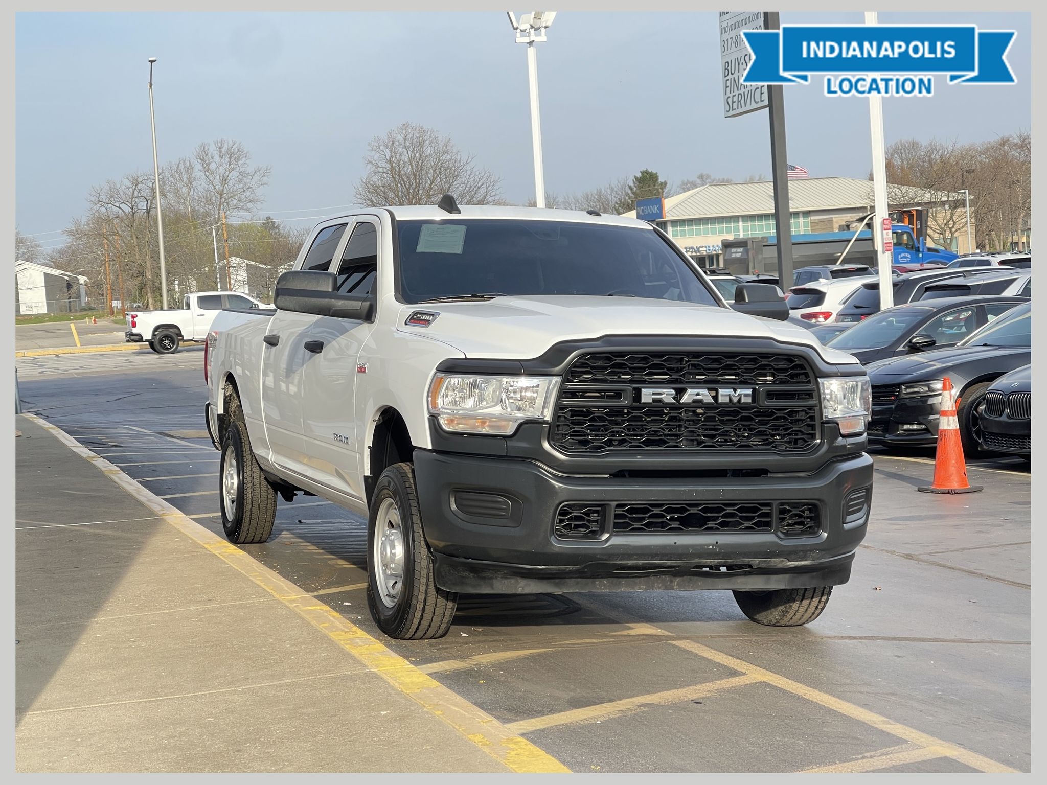 Bright White Clearcoat 2021 RAM 2500 Tradesman Crew Cab 4WD Pickup Truck Four-Wheel Drive 8-Speed Automatic