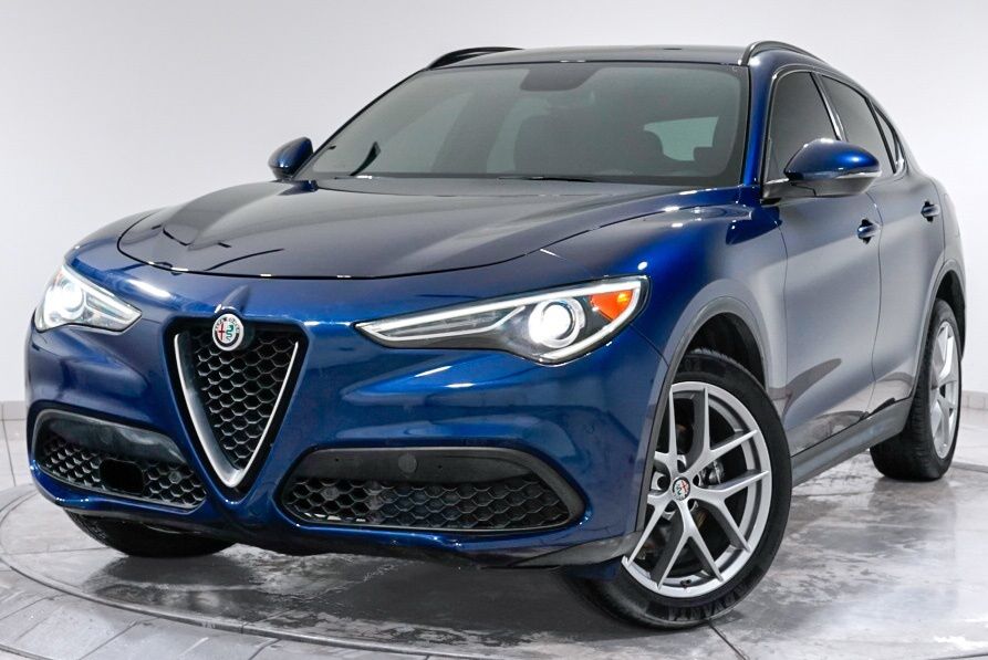 Montecarlo Blue Metallic 2018 Alfa Romeo Stelvio SUV / Crossover All-Wheel Drive 8-Speed Automatic