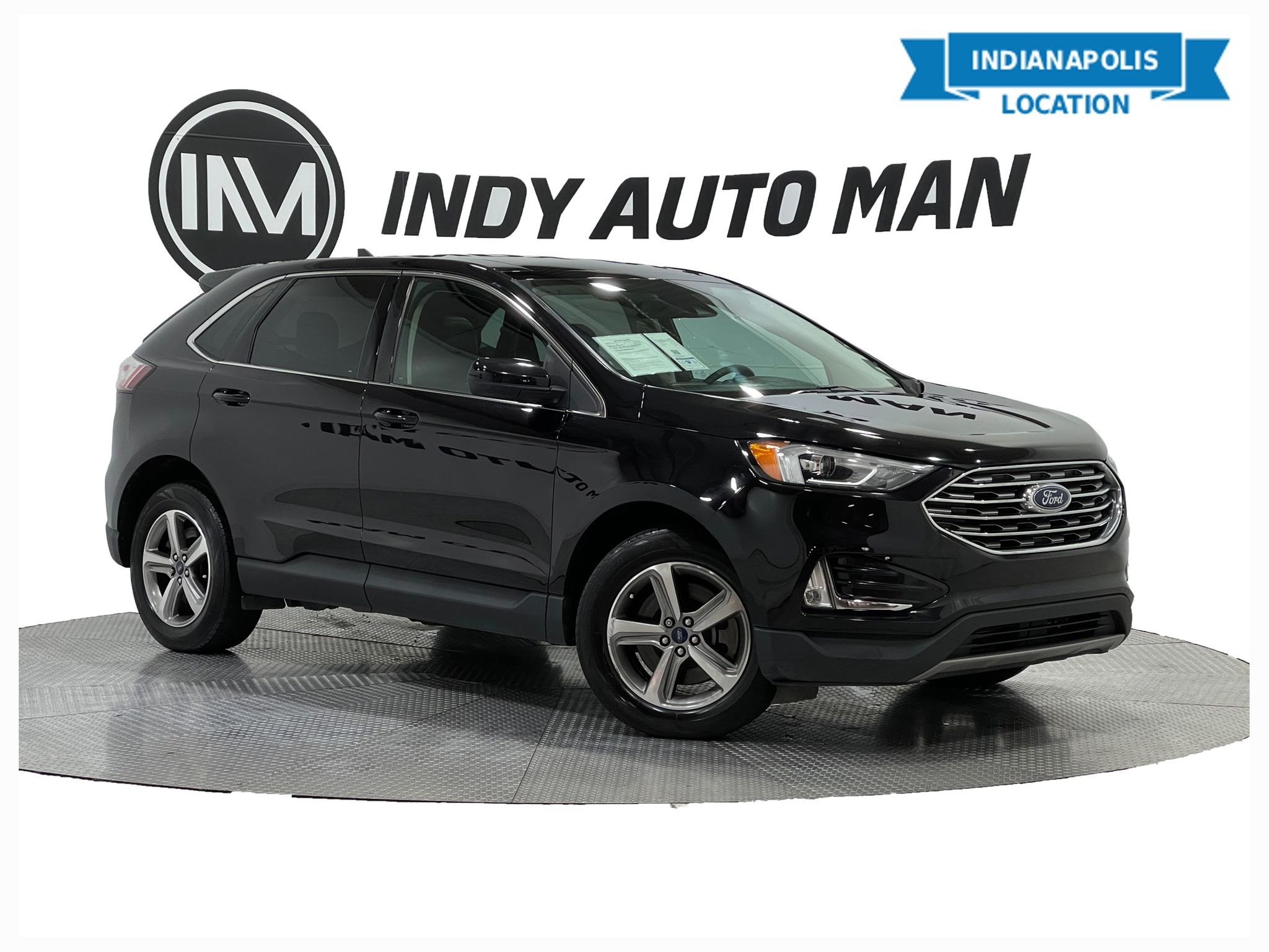 Agate Black Metallic 2021 Ford Edge SEL AWD SUV / Crossover All-Wheel Drive 8-Speed Automatic