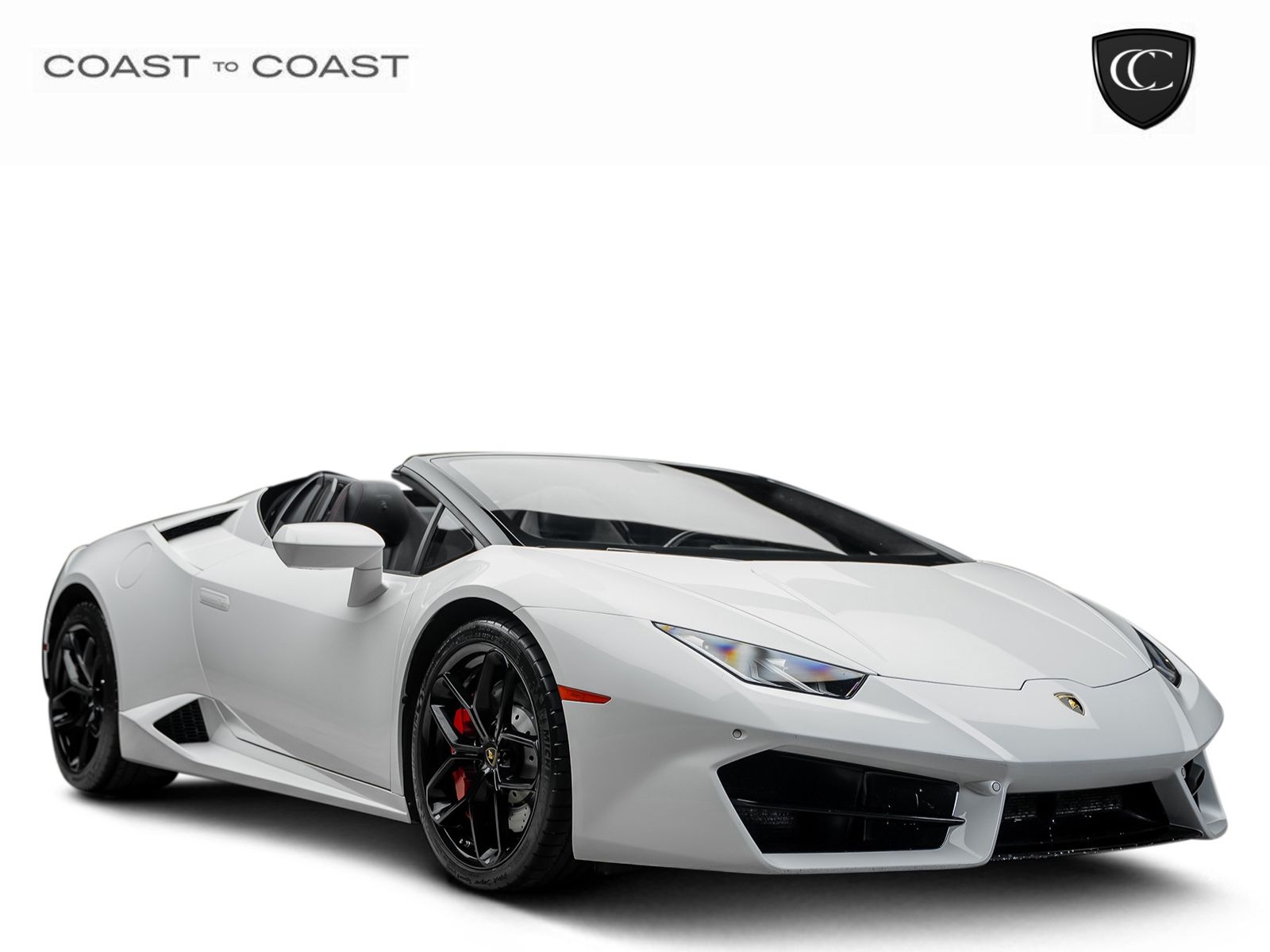 White 2017 Lamborghini Huracan Convertible Rear-Wheel Drive 7-Speed Manual