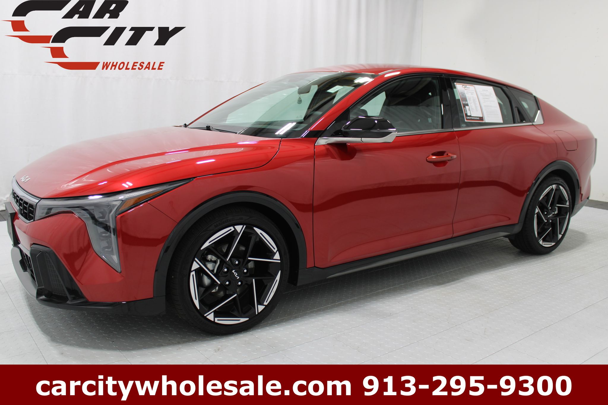 Currant Red 2025 Kia K4 Sedan Front-Wheel Drive Continuously Variable Transmission