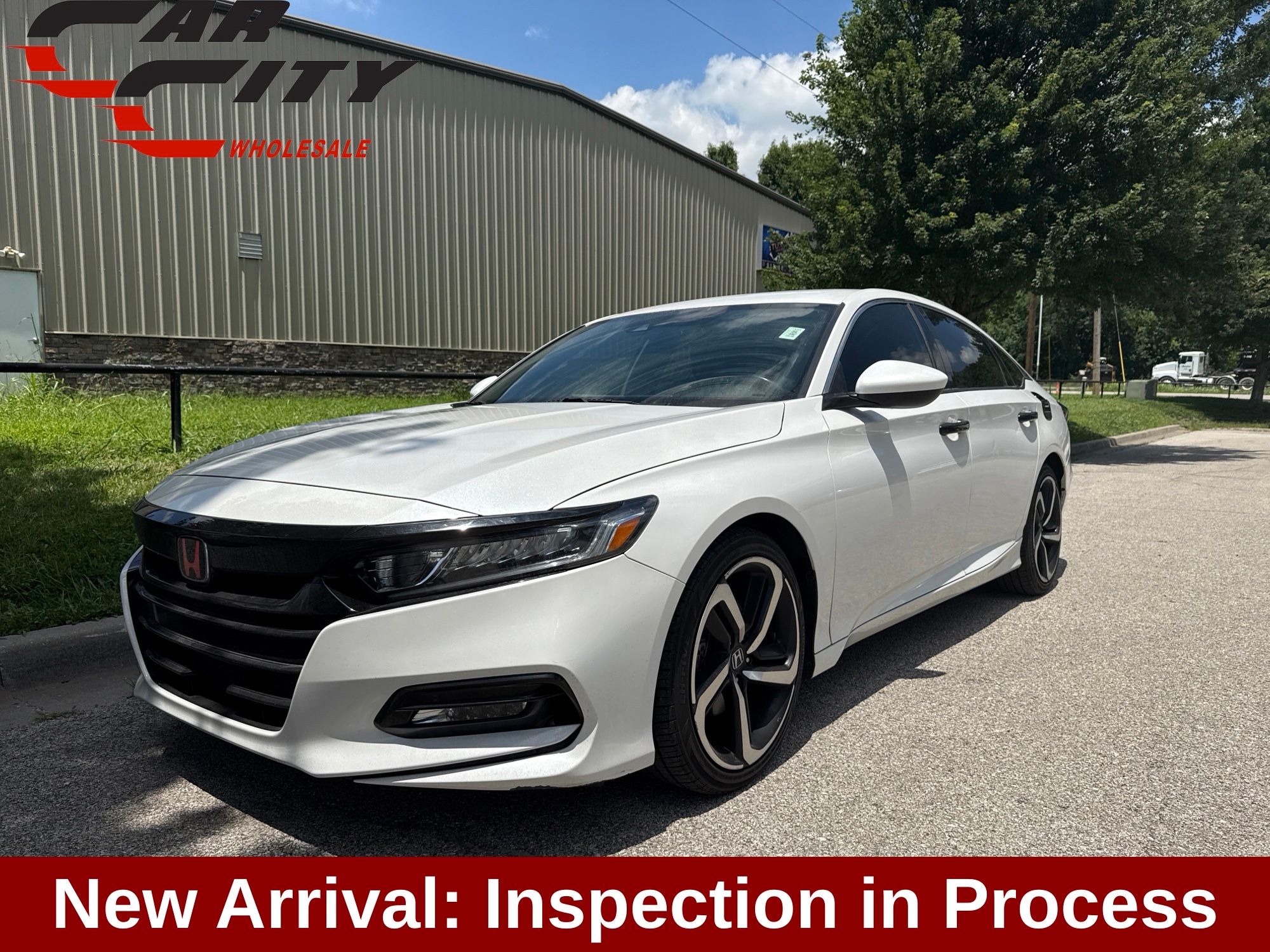 White 2019 Honda Accord Sedan Front-Wheel Drive Continuously Variable Transmission