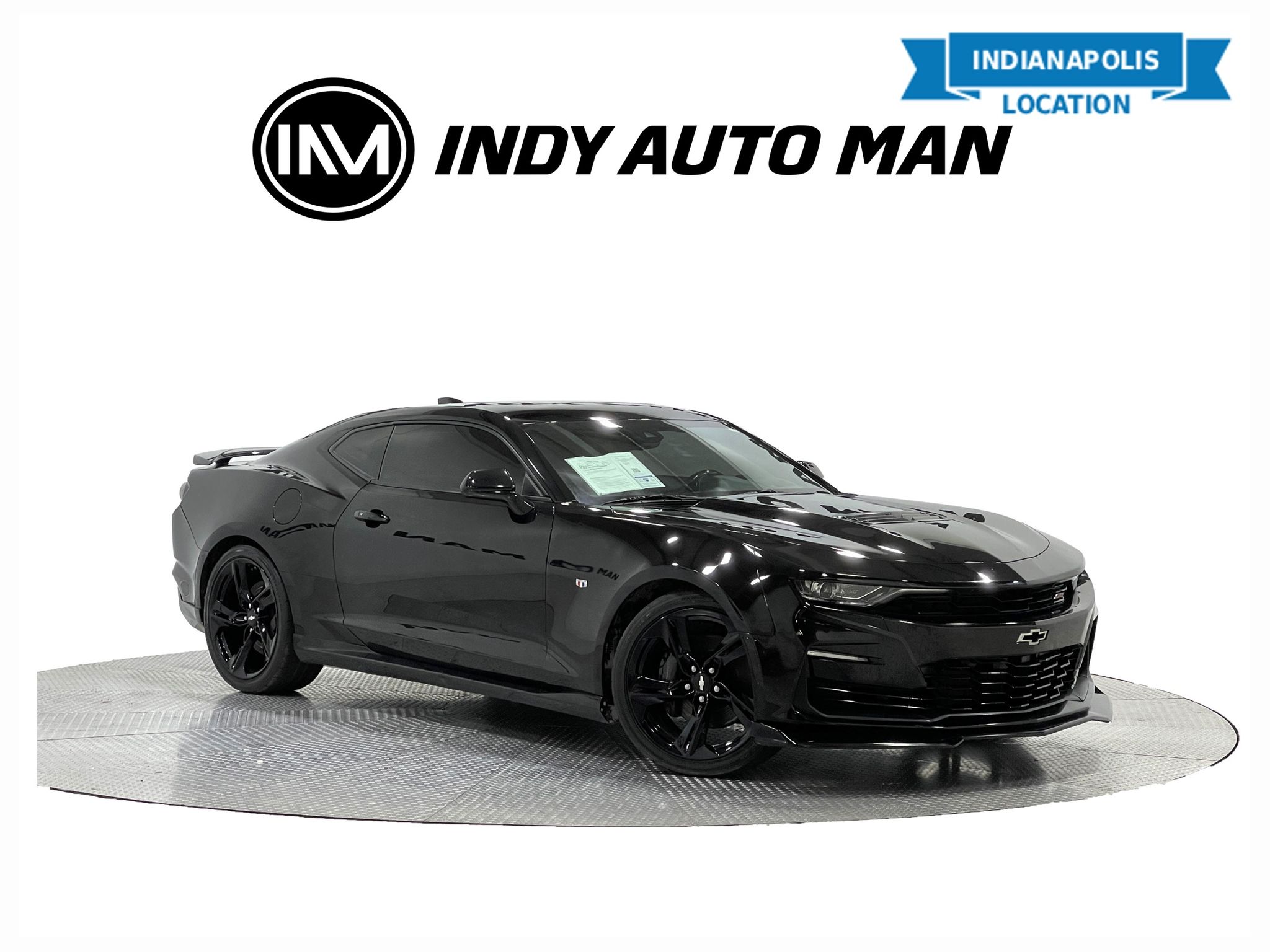 Black 2019 Chevrolet Camaro Coupe Rear-Wheel Drive 6-Speed Manual