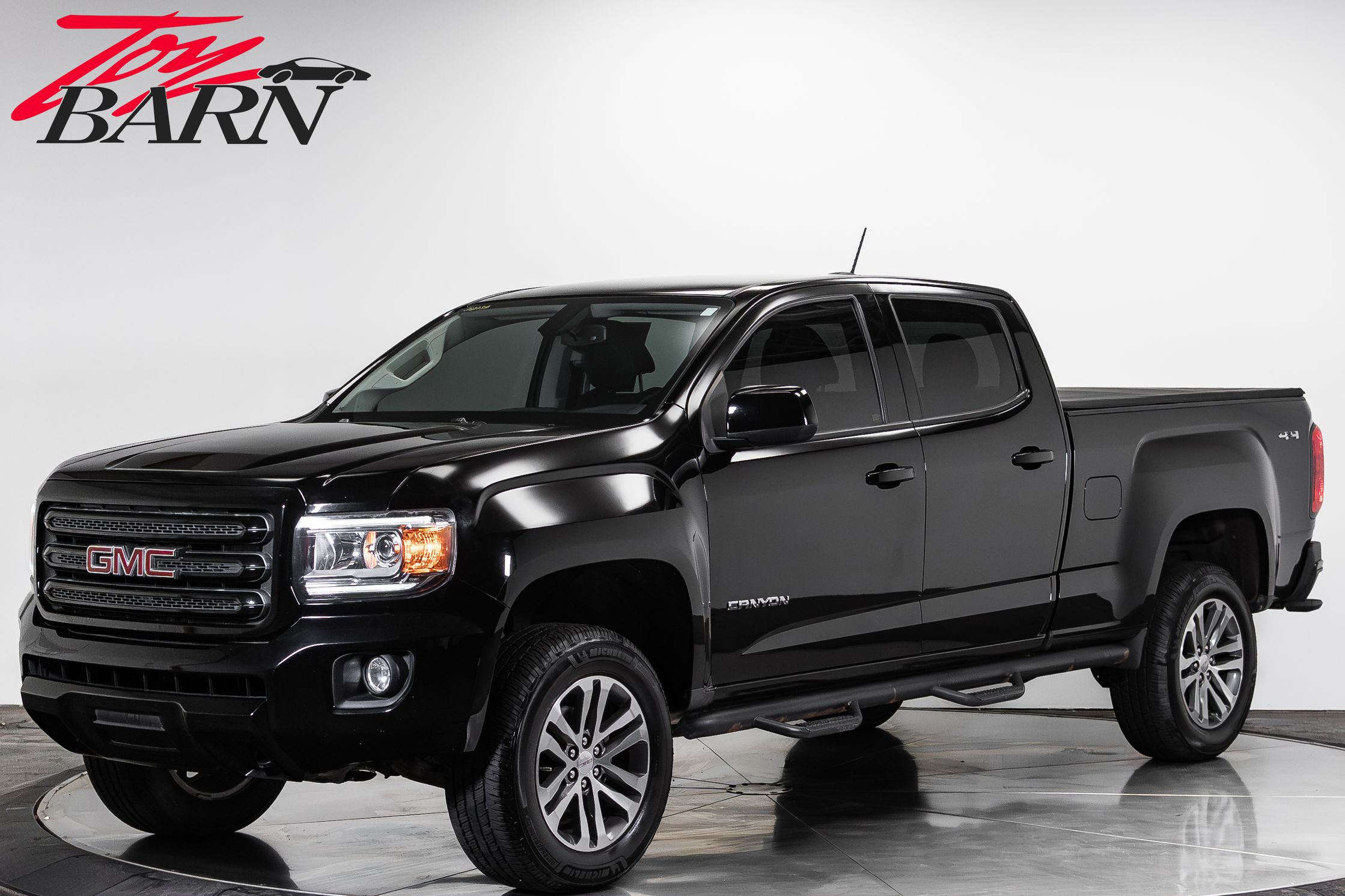 Black 2016 GMC Canyon SLE Crew Cab 4WD Pickup Truck Four-Wheel Drive 6-Speed Automatic
