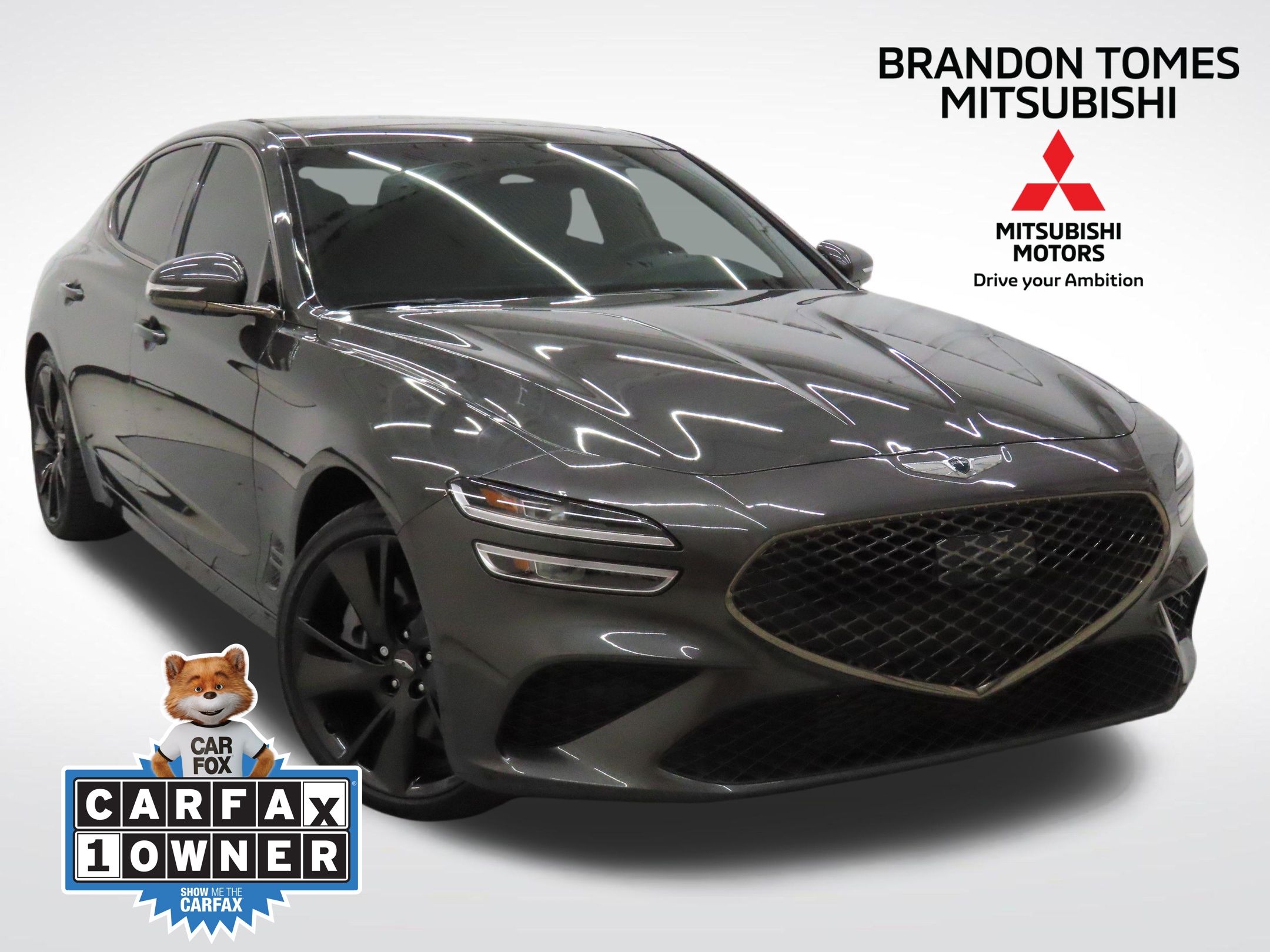 Gray 2023 Genesis G70 3.3T RWD Sedan Rear-Wheel Drive 8-Speed Automatic