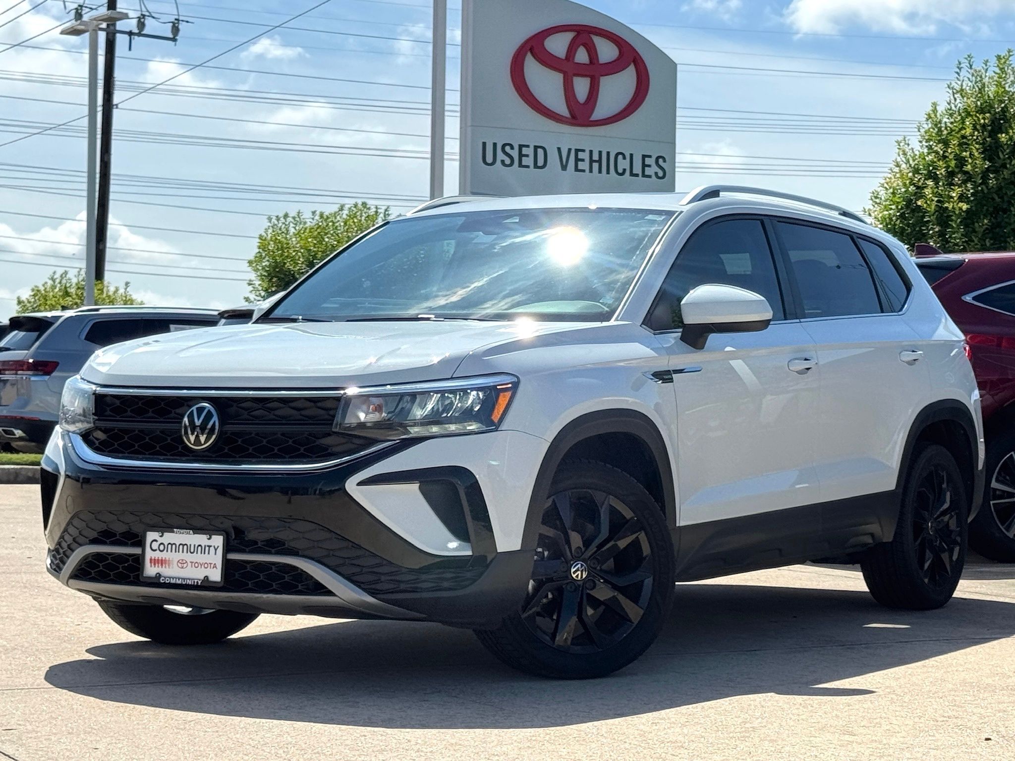 2024 Volkswagen Taos 1.5T SE White at DeMontrond Automotive Group