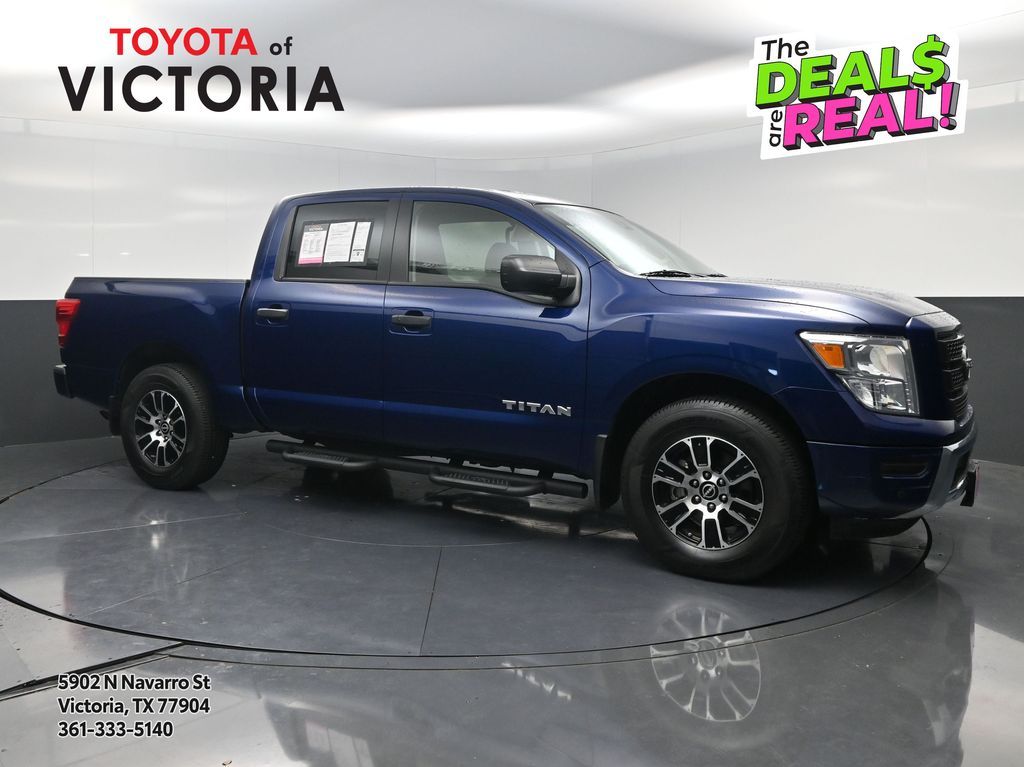 2023 Nissan Titan SV Blue at Bayway Cadillac of The Woodlands