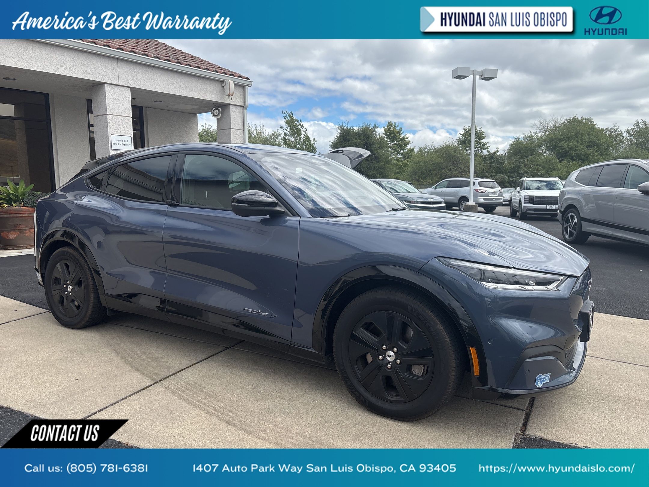 Blue Metallic 2021 Ford Mustang Mach-E California Route 1 RWD SUV / Crossover Rear-Wheel Drive Automatic