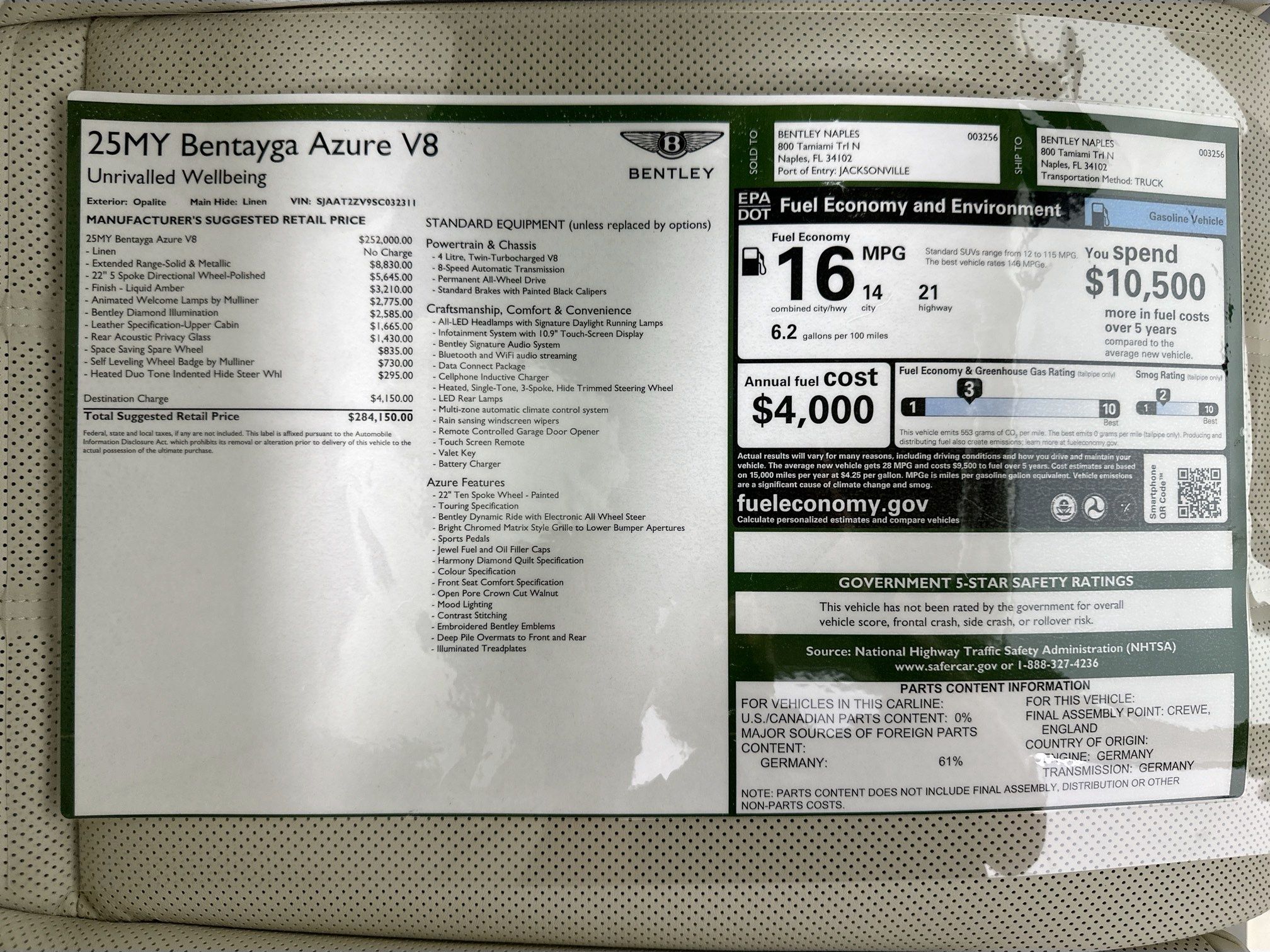 new 2025 Bentley Bentayga car