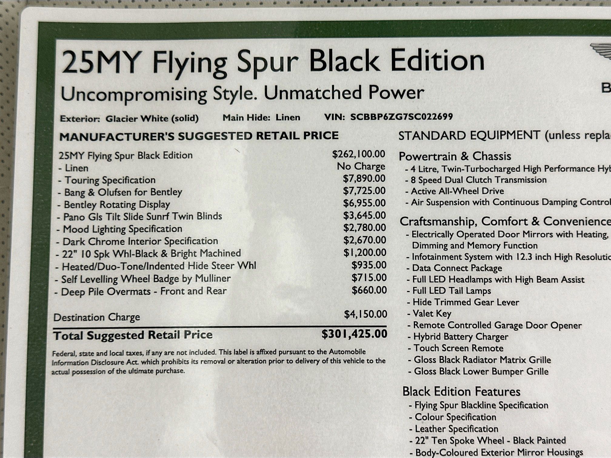 new 2025 Bentley Flying Spur car