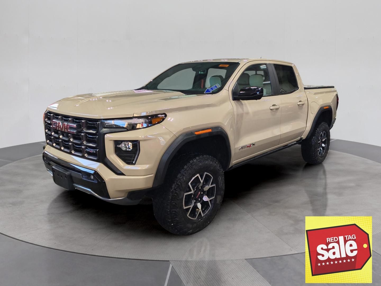 Desert Sand Metallic 2024 GMC Canyon Pickup Truck Four-Wheel Drive 8-Speed Automatic
