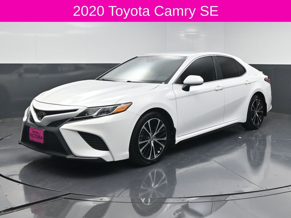 2020 Toyota Camry SE White at DeMontrond Automotive Group