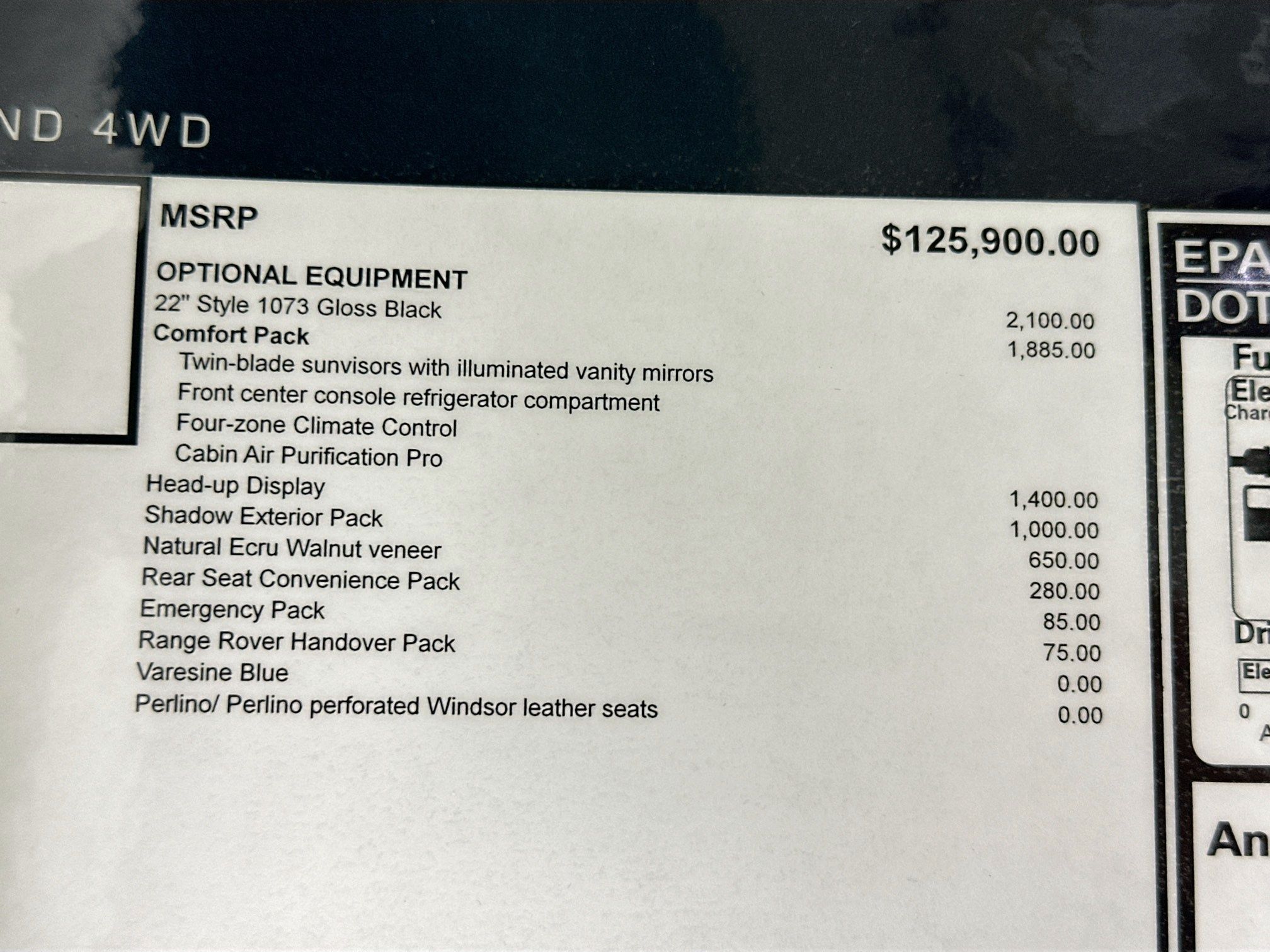 new 2026 Land Rover Range Rover Plug-In Hybrid car, priced at $135,525