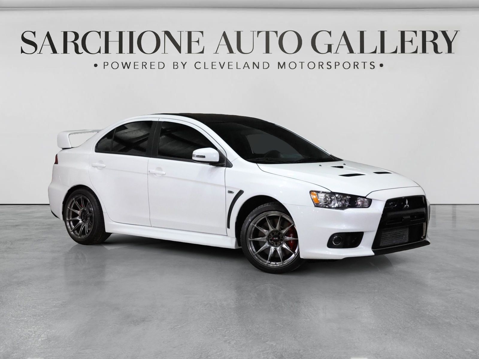 Diamond White 2015 Mitsubishi Lancer Evolution Sedan All-Wheel Drive 5-Speed Manual