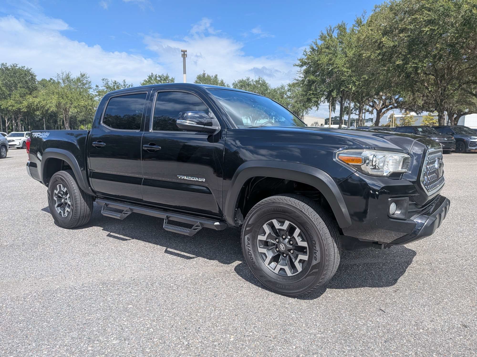 Midnight Black Metallic 2019 Toyota Tacoma Pickup Truck Four-Wheel Drive 6-Speed Automatic