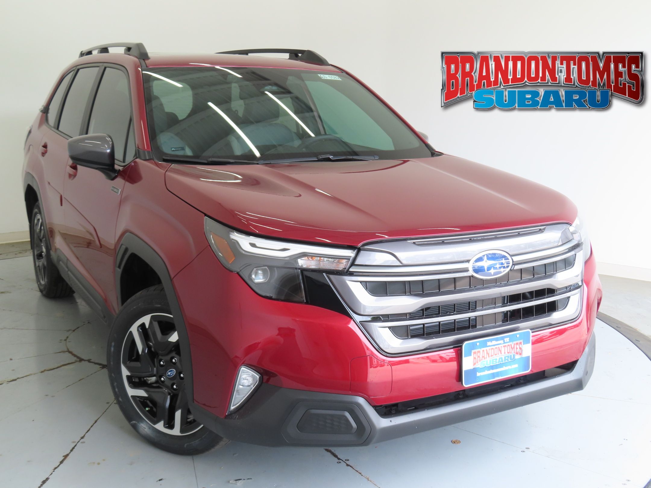 Crimson Red 2026 Subaru Forester Hybrid Premium AWD SUV / Crossover All-Wheel Drive Continuously Variable Transmission