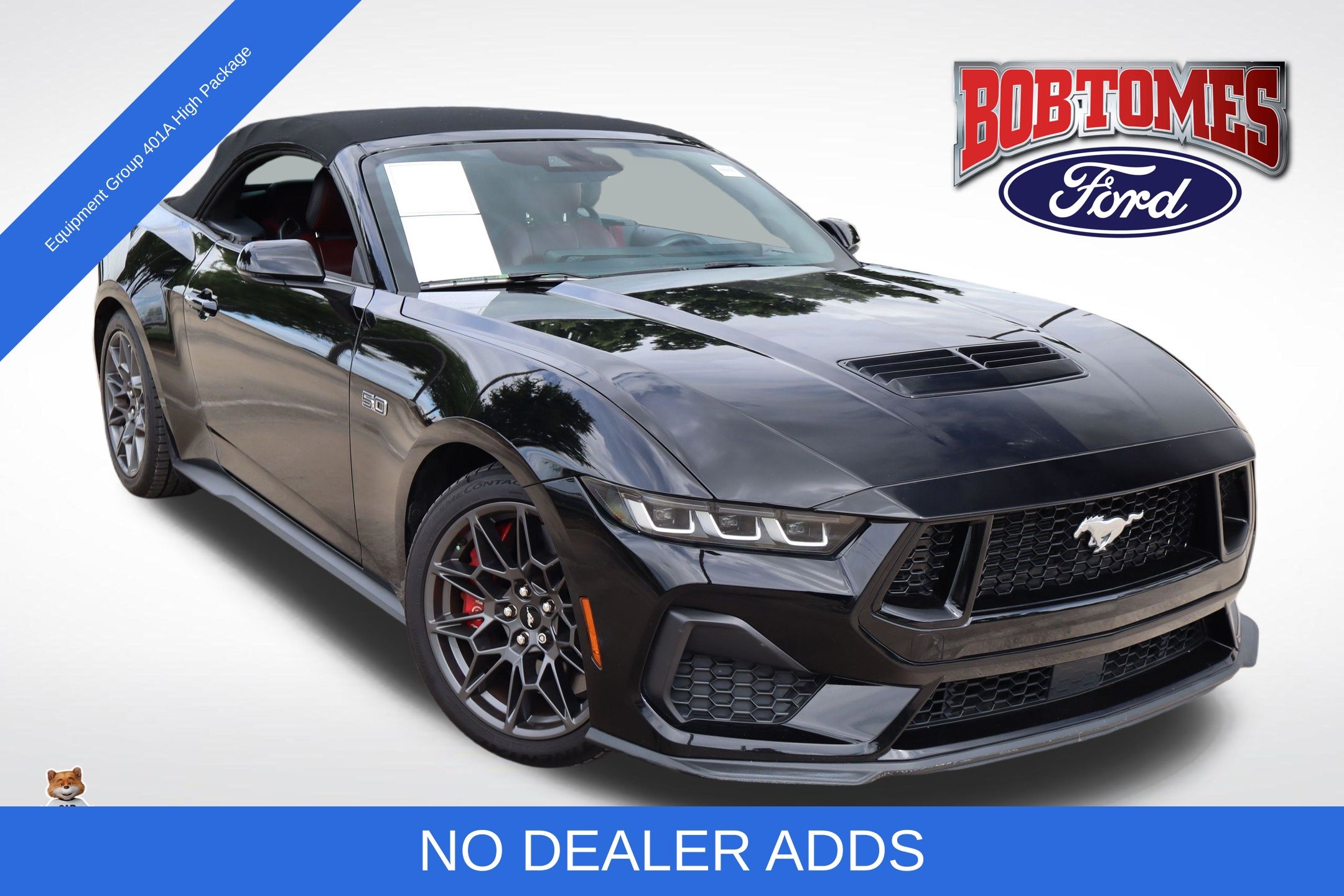 Shadow Black 2024 Ford Mustang GT Premium Convertible RWD Convertible Rear-Wheel Drive Automatic