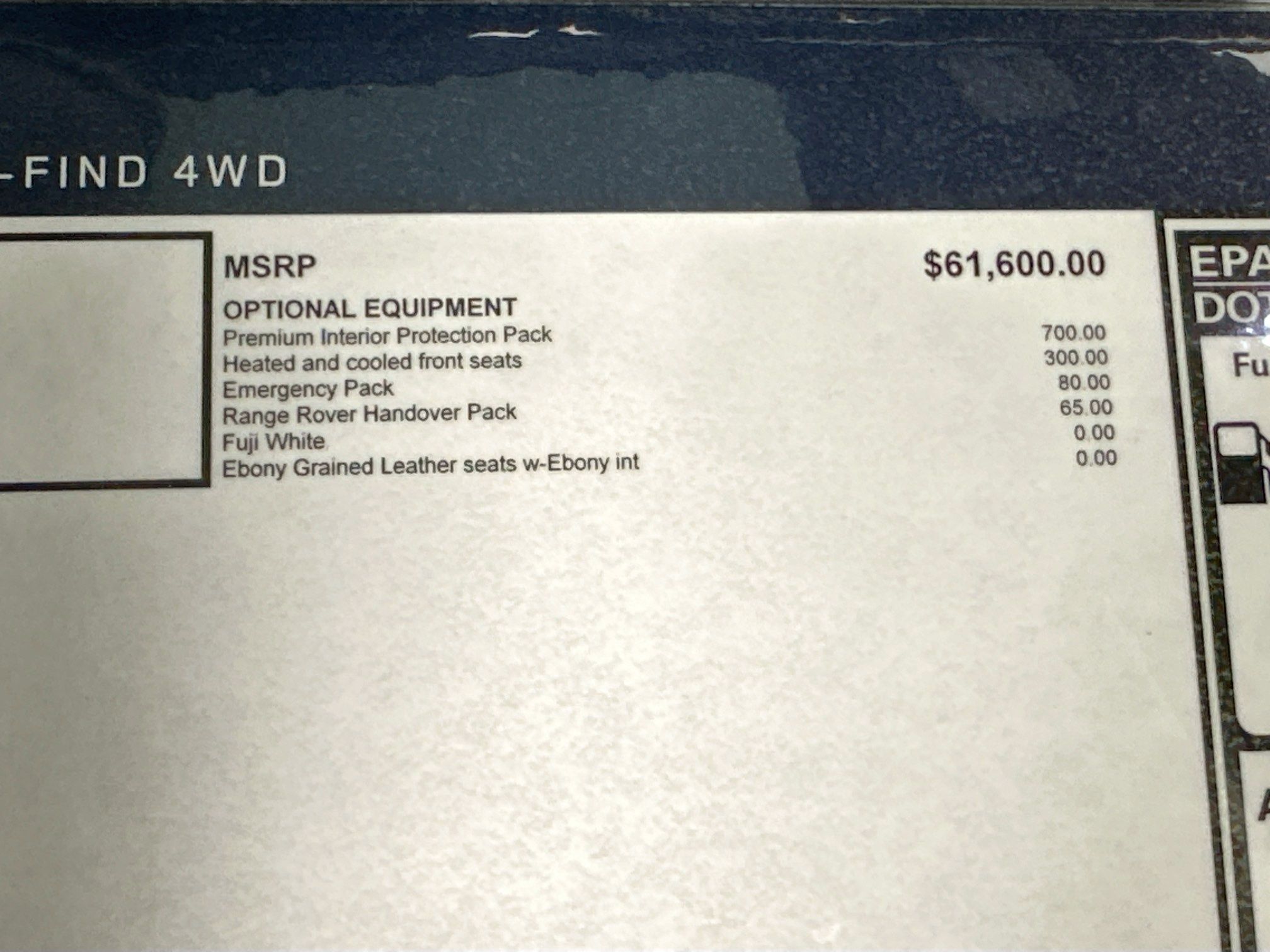 used 2026 Land Rover Range Rover Velar car, priced at $64,120