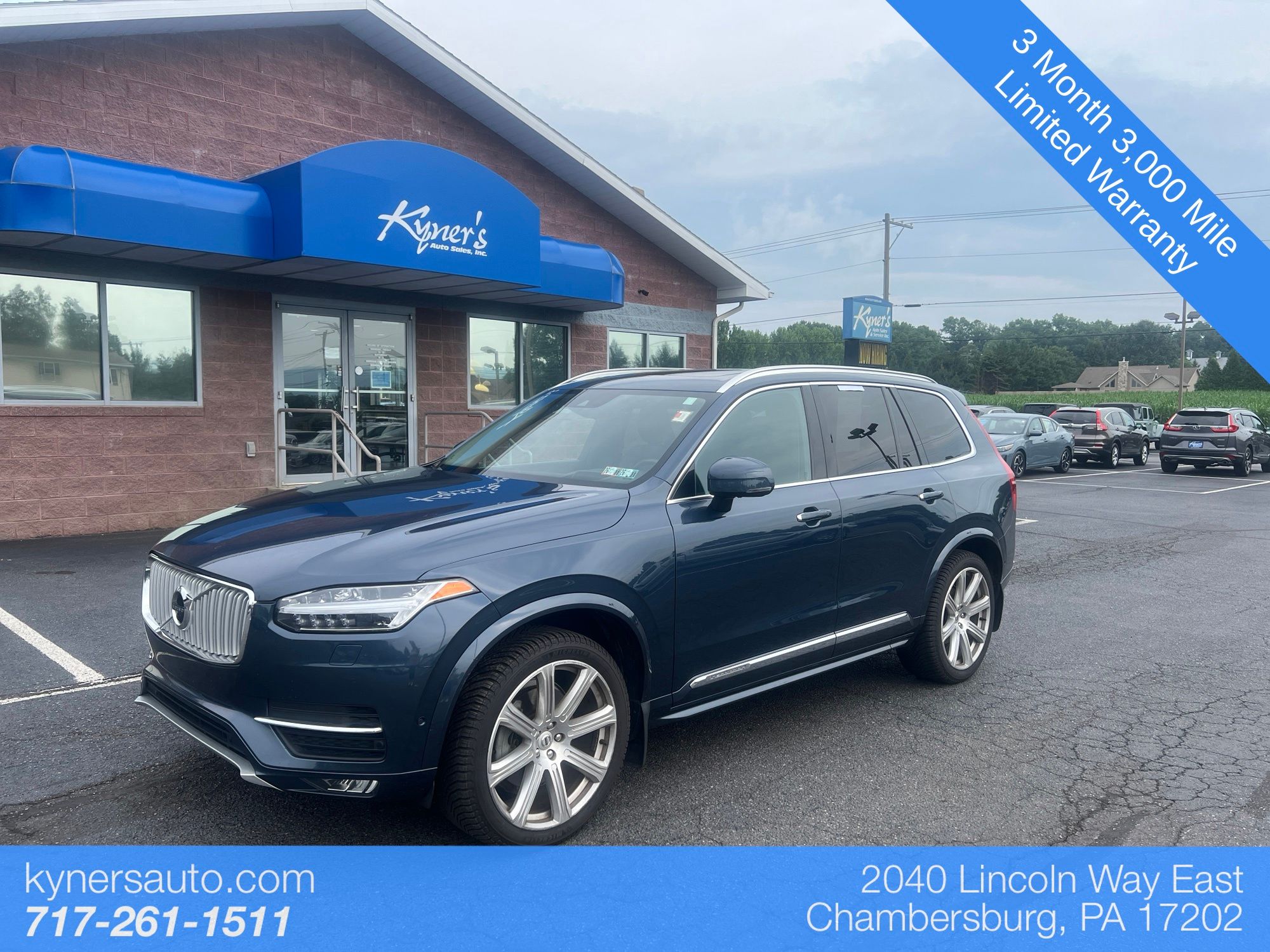 Denim Blue Metallic 2019 Volvo XC90 SUV / Crossover All-Wheel Drive Automatic