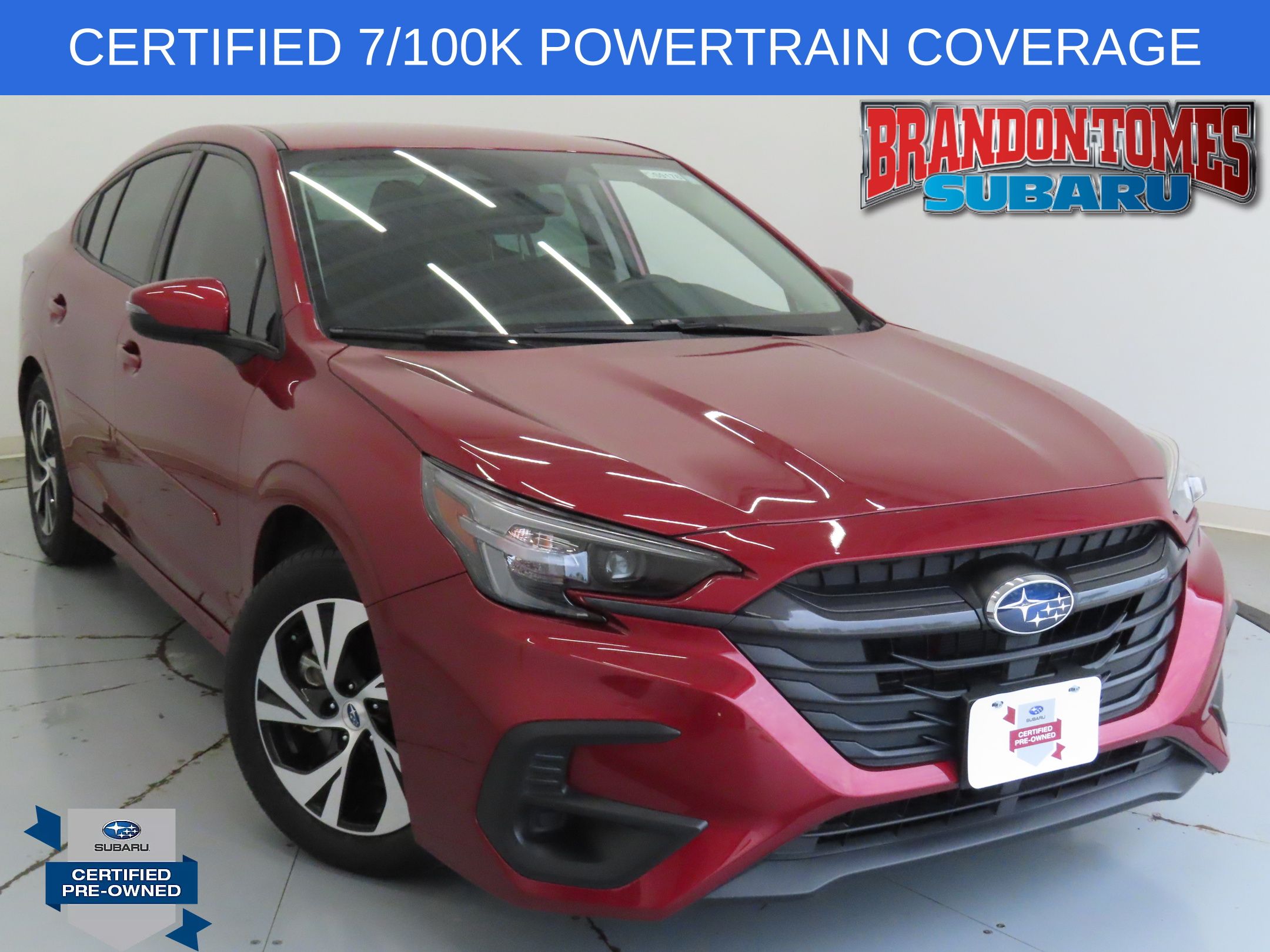 Crimson Red Pearl 2025 Subaru Legacy Sedan All-Wheel Drive Continuously Variable Transmission