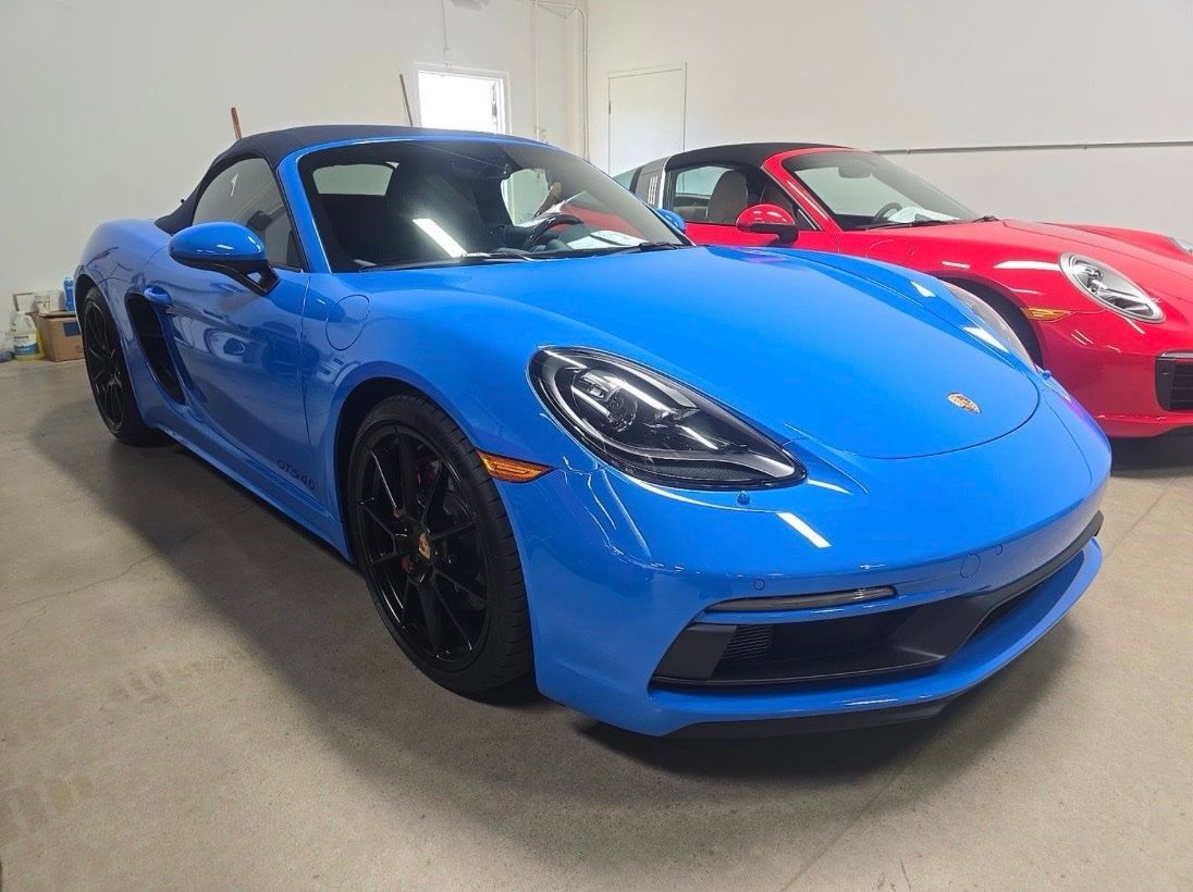 Shark Blue 2025 Porsche 718 Boxster Convertible Rear-Wheel Drive 7-Speed Automatic