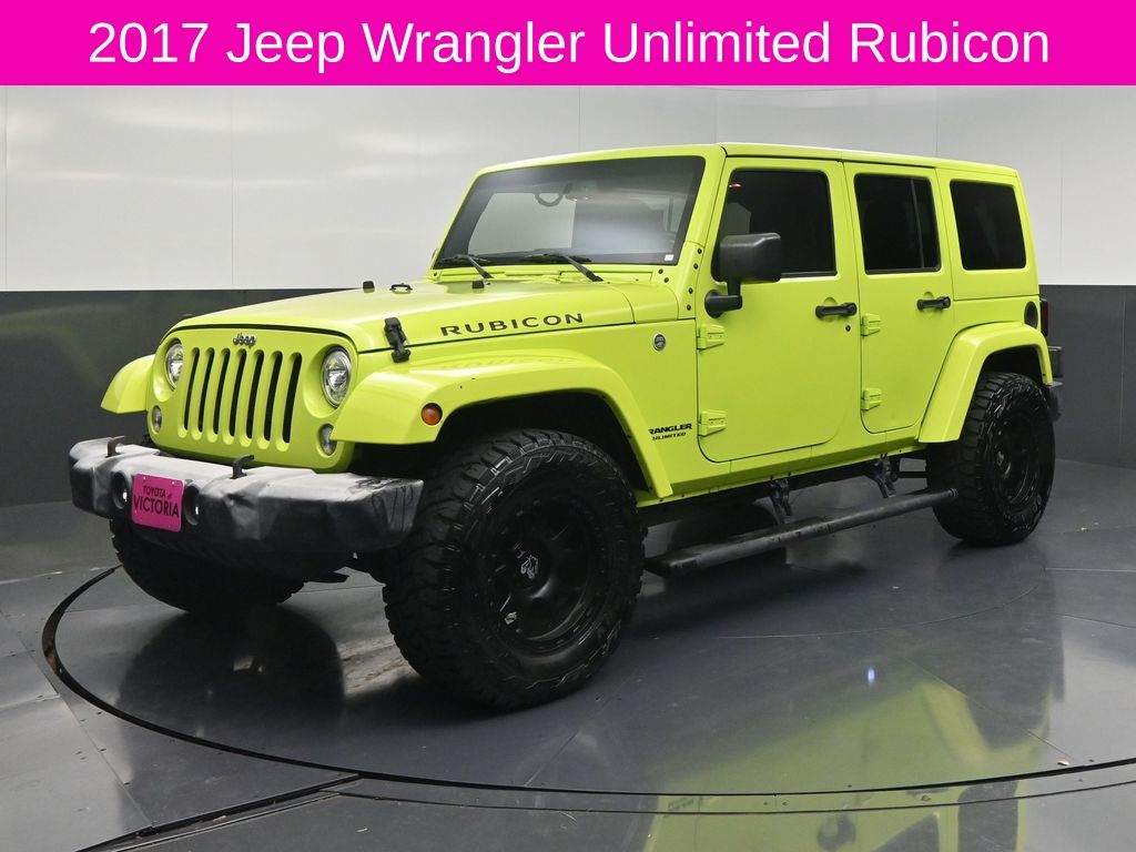2017 Jeep Wrangler Unlimited Rubicon Green at Classic Chevrolet Galveston