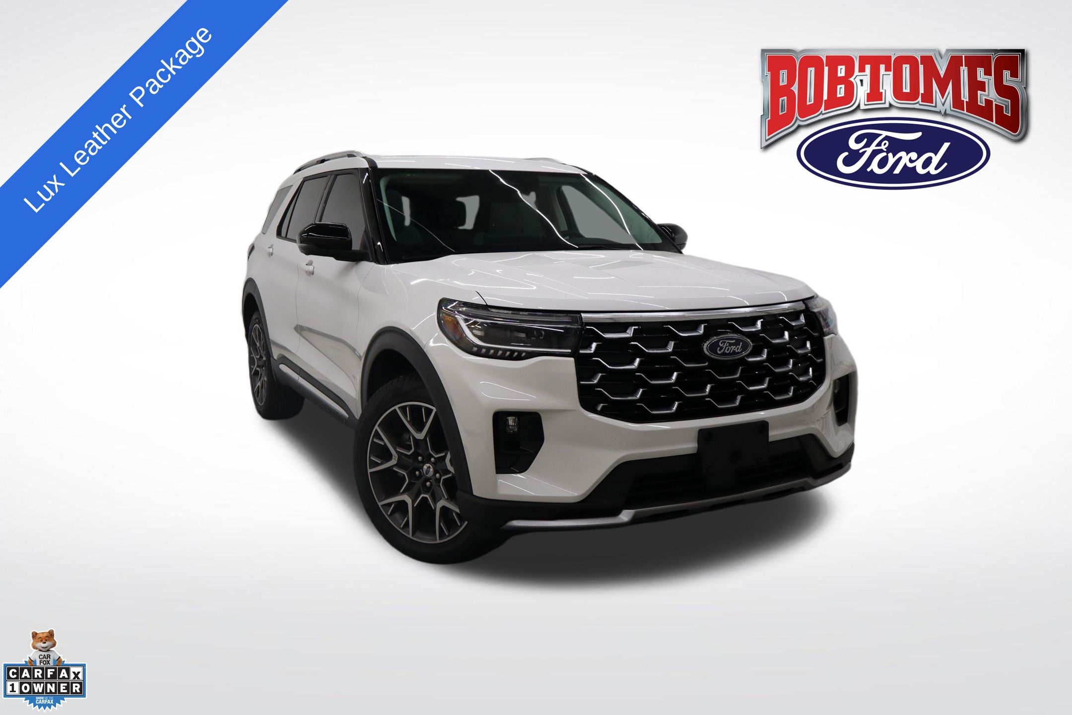 White Metallic 2025 Ford Explorer Platinum AWD SUV / Crossover All-Wheel Drive Automatic